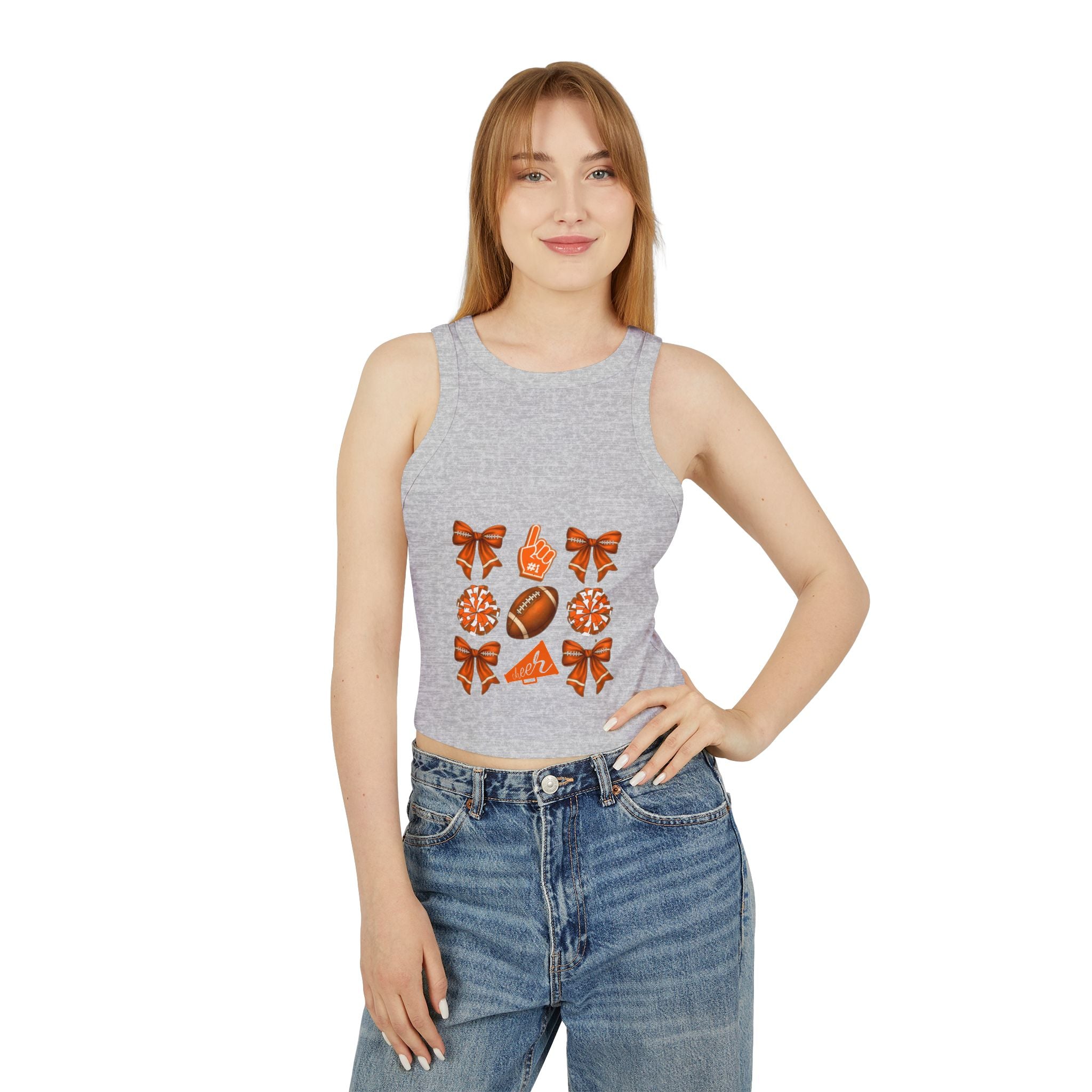 Customizable Orange Themed Game Day Tank