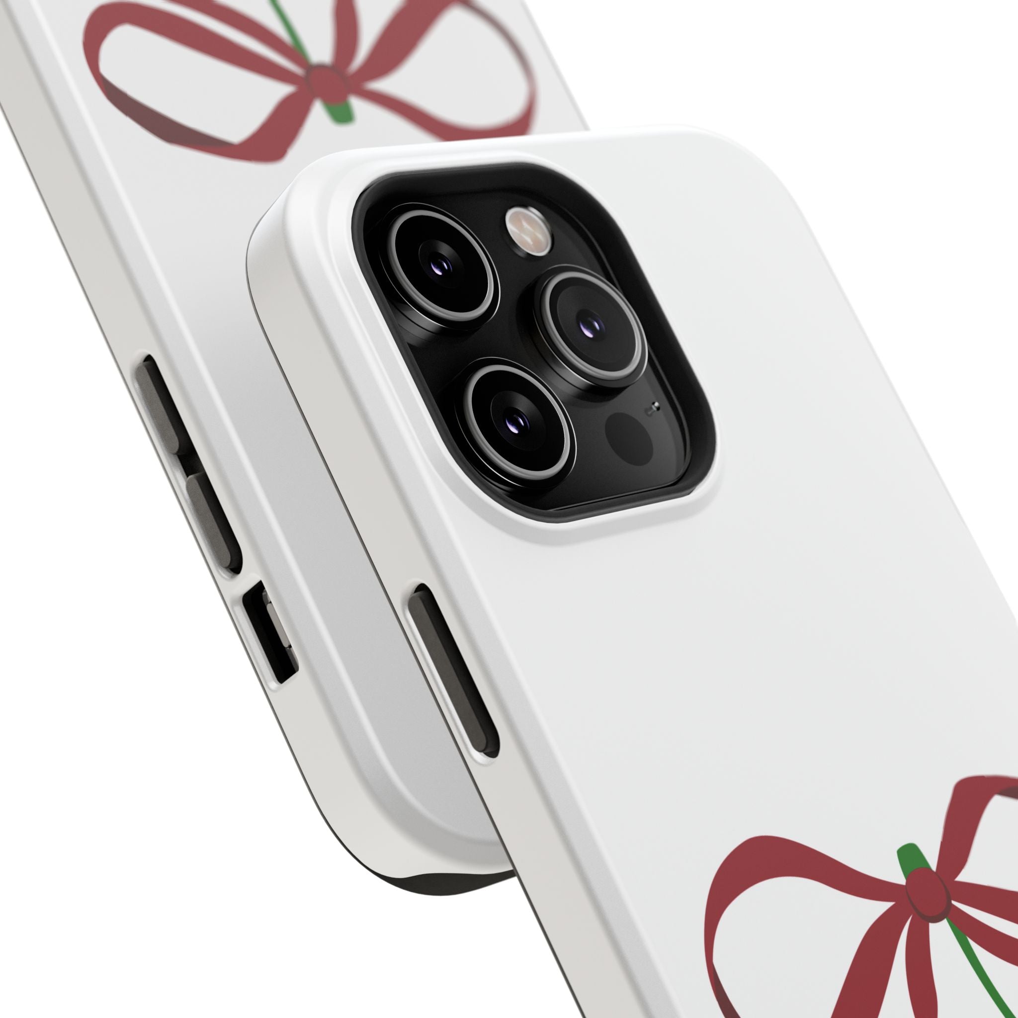 Customizable: Cherry Bow Impact-Resistant Case for Smartphones | Cute Phone Cover | Gift for Her | Cherry Lover's Accessory | Durable Phone Case