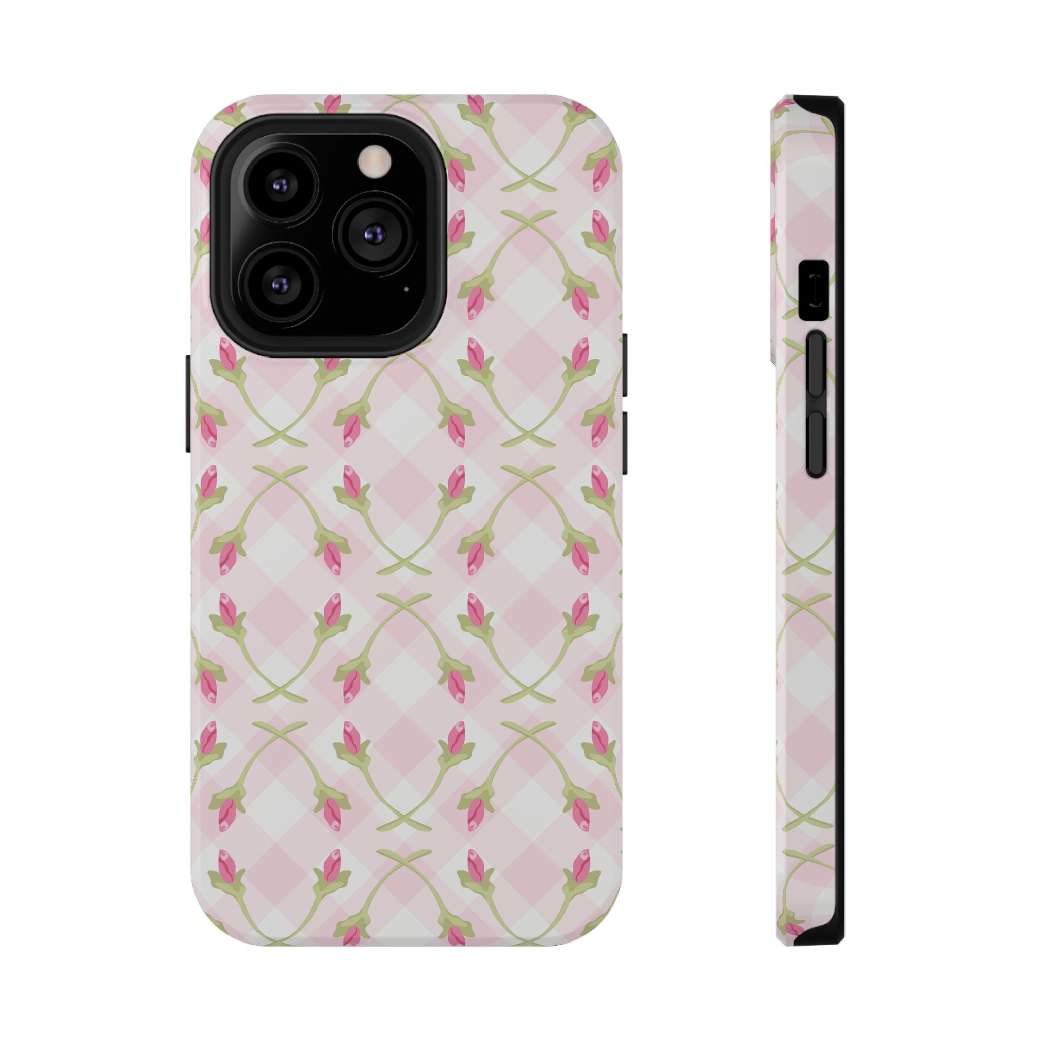 Customizable: Floral Impact-Resistant Phone Case
