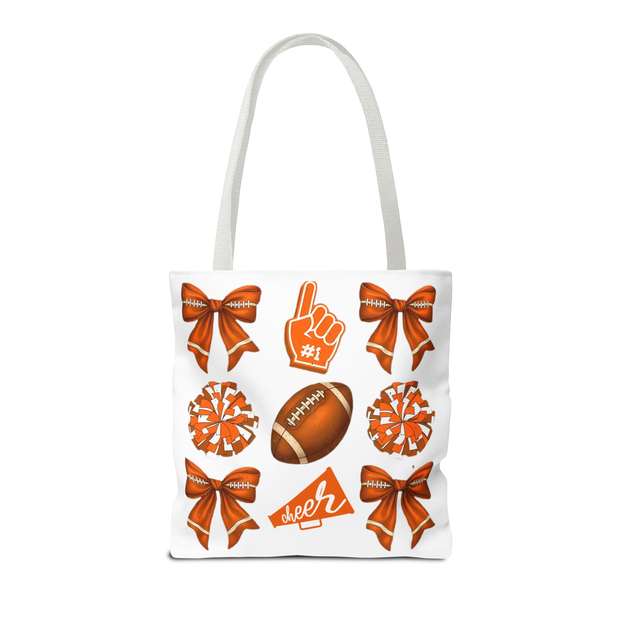 Orange Themed Game Day Tote Bag - College Commitment & Graduation Gift - School Pride Design
