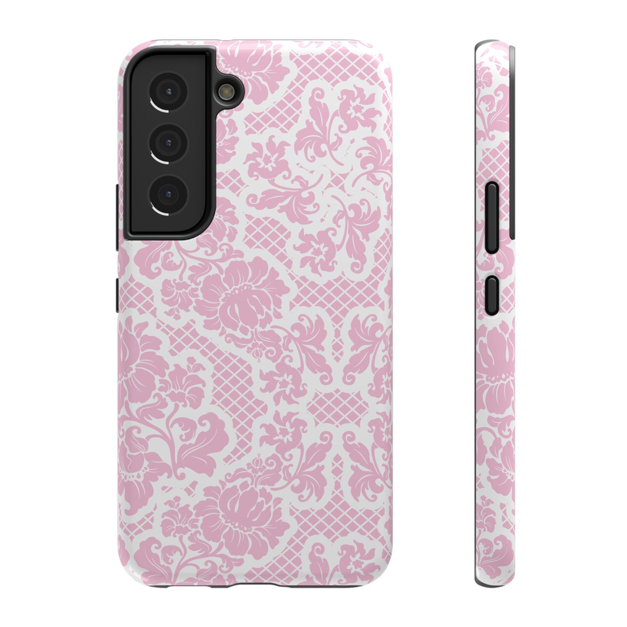 Customizable: Pink Lace Inspired Elegantly Chic Impact-Resistant Case