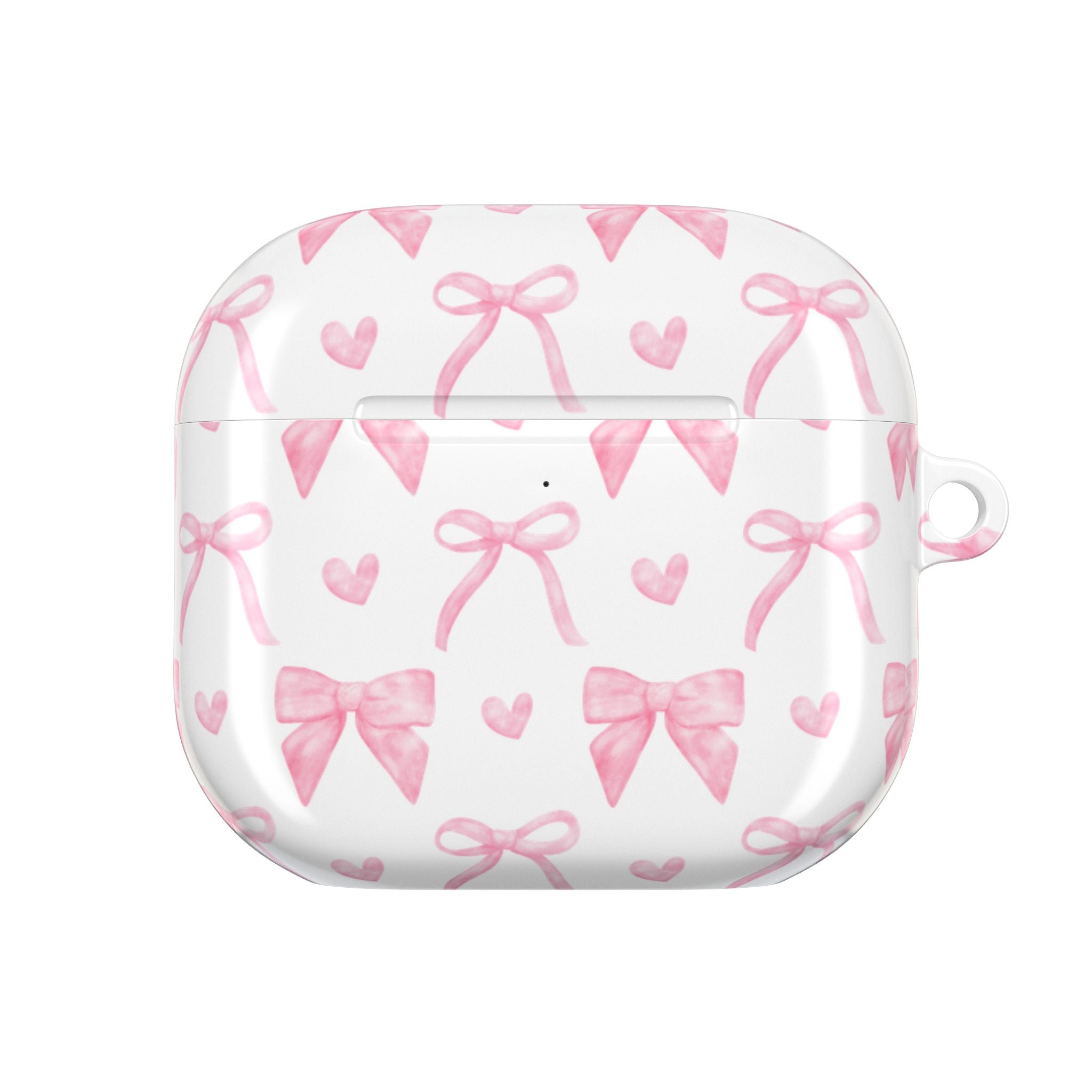 Cute Pink Bow AirPod Case Protectors, Aesthetic Earbuds Cover, Gift for Her, Stylish Tech Accessory