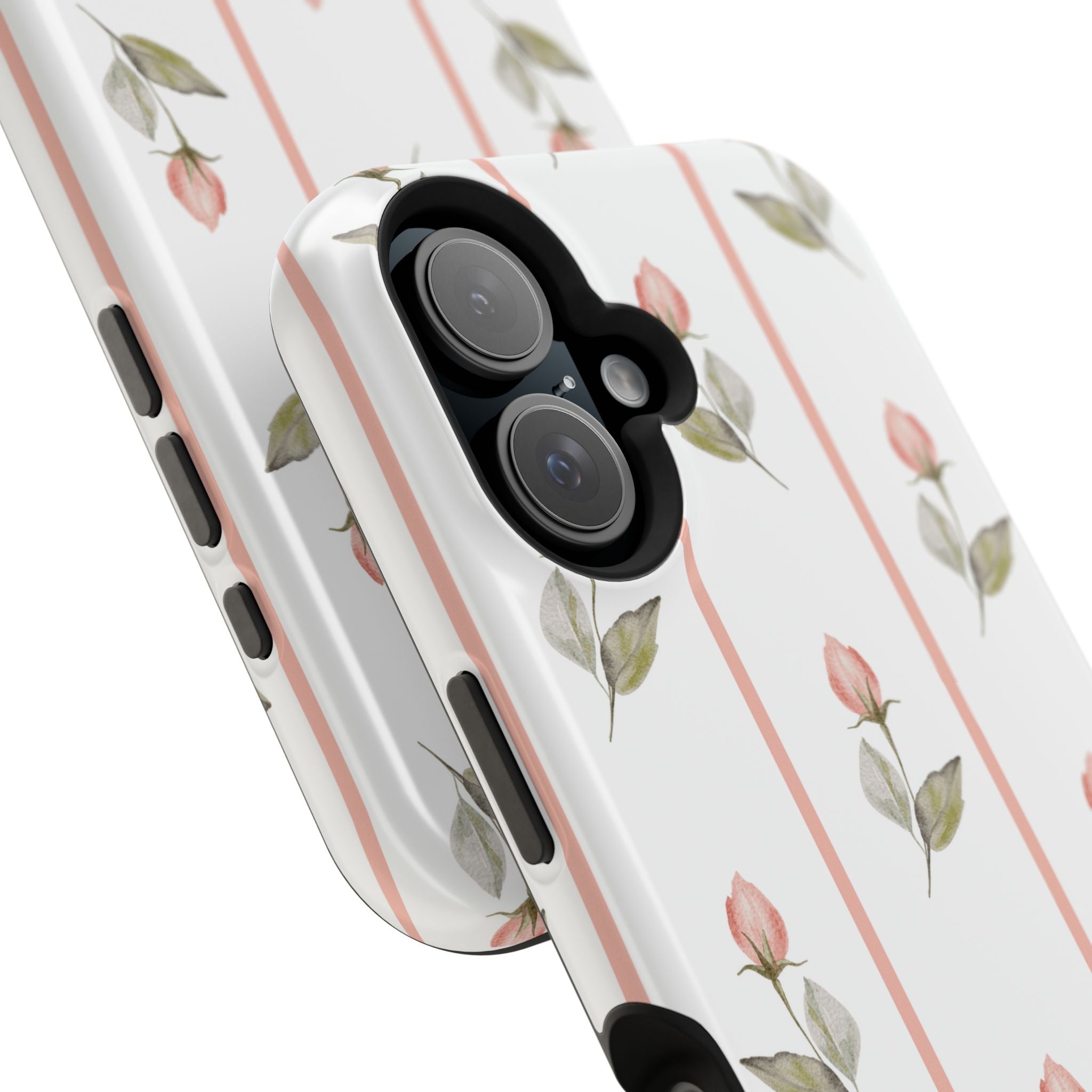 Customizable: Floral Impact-Resistant Phone Case, Chic Phone Cover
