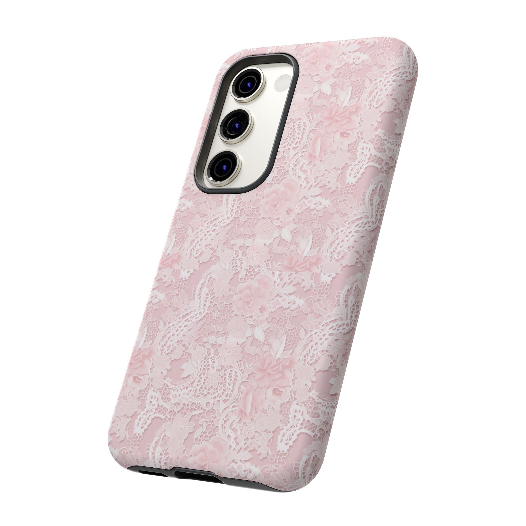 Customizable: Pink Floral Phone Case, Stylish Tough Cases, Unique Gift for Her, Cute Phone Accessories, Floral Tech Cover