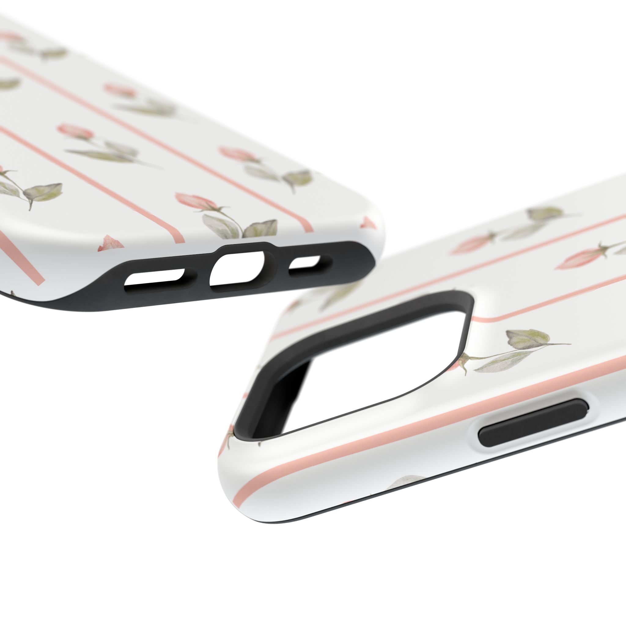 Customizable: Floral Impact-Resistant Phone Case, Chic Phone Cover