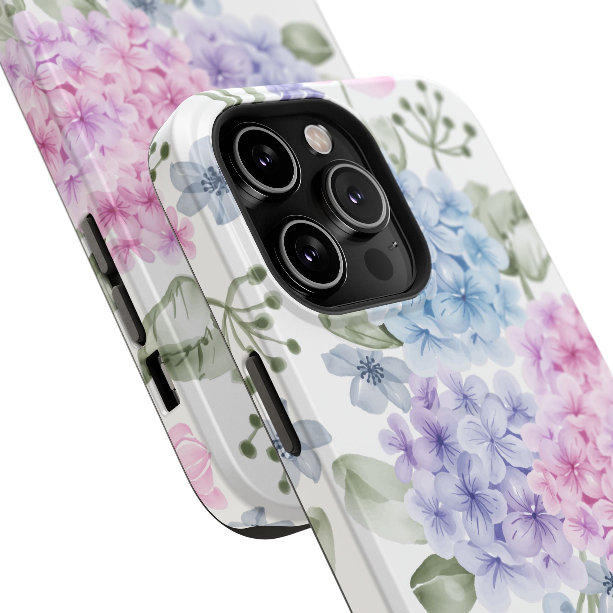 Customizable: Floral Hydrangea Impact-Resistant Phone Case