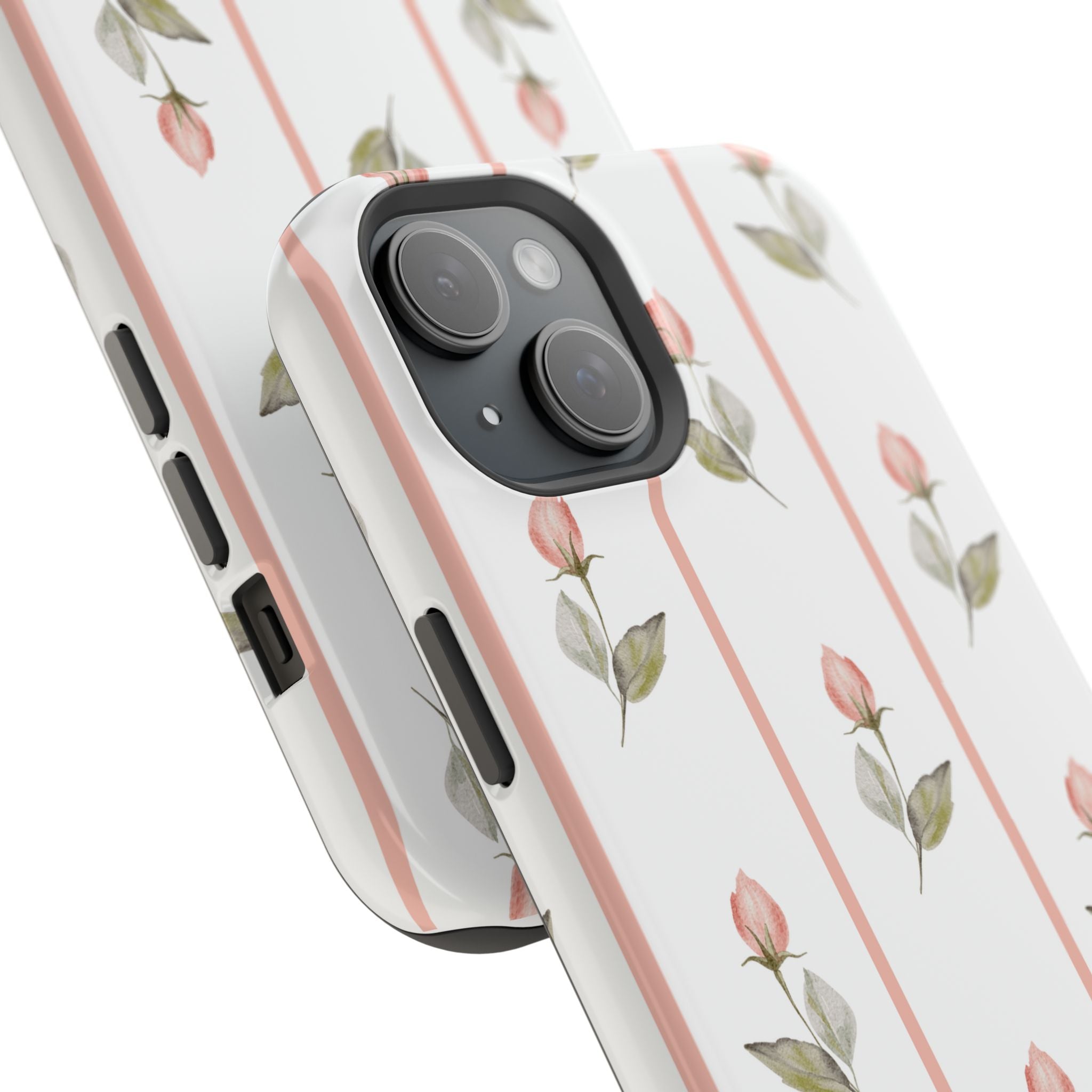 Customizable: Floral Impact-Resistant Phone Case, Chic Phone Cover