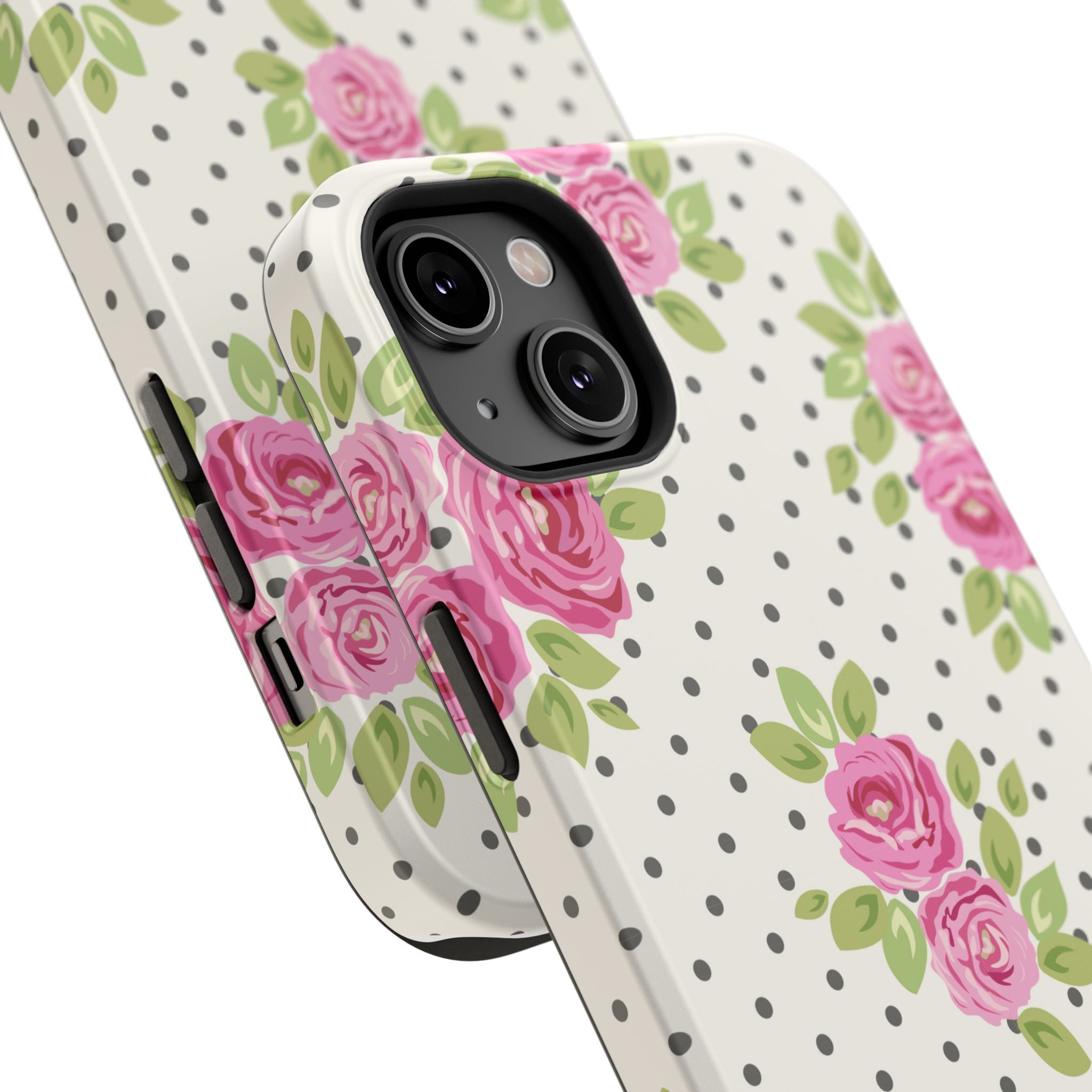 Customizable: Floral Polka Dot Phone Case