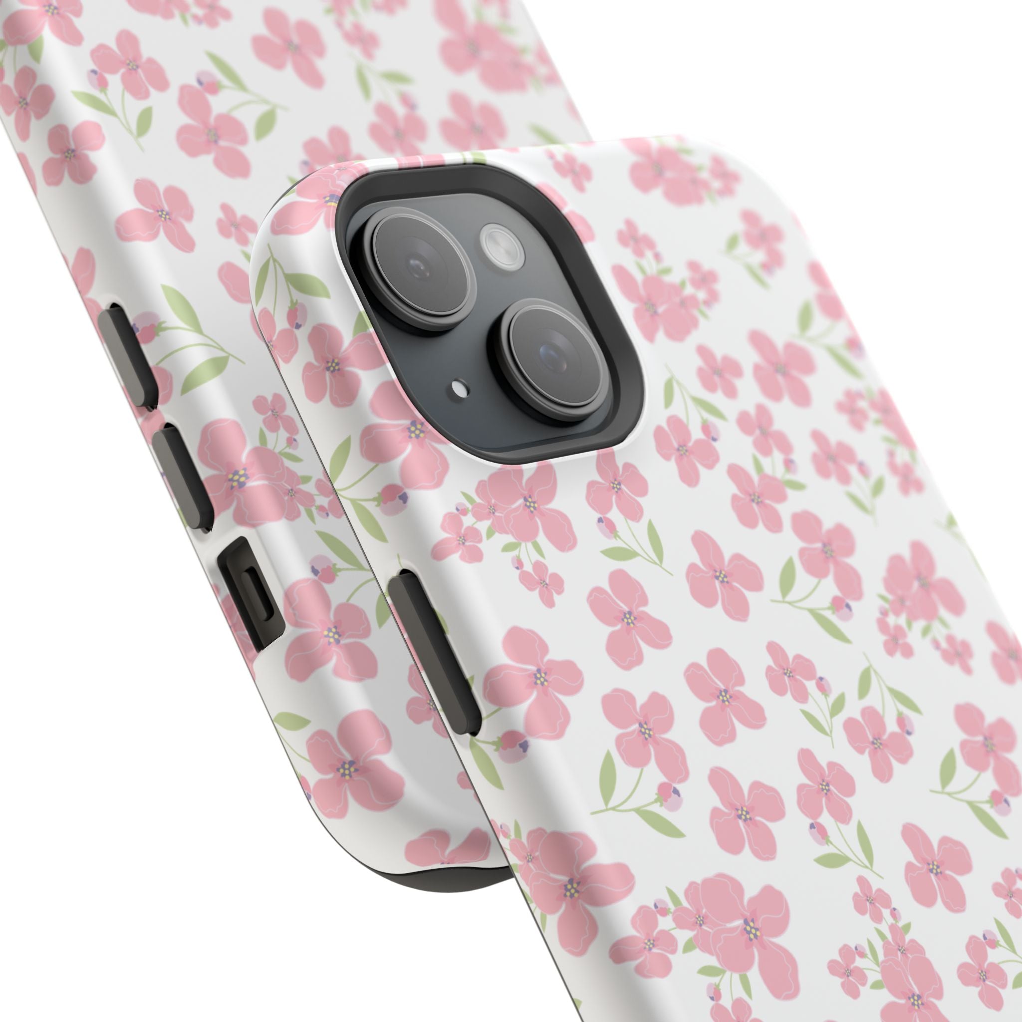 Customizable: Floral Impact-Resistant Phone Case