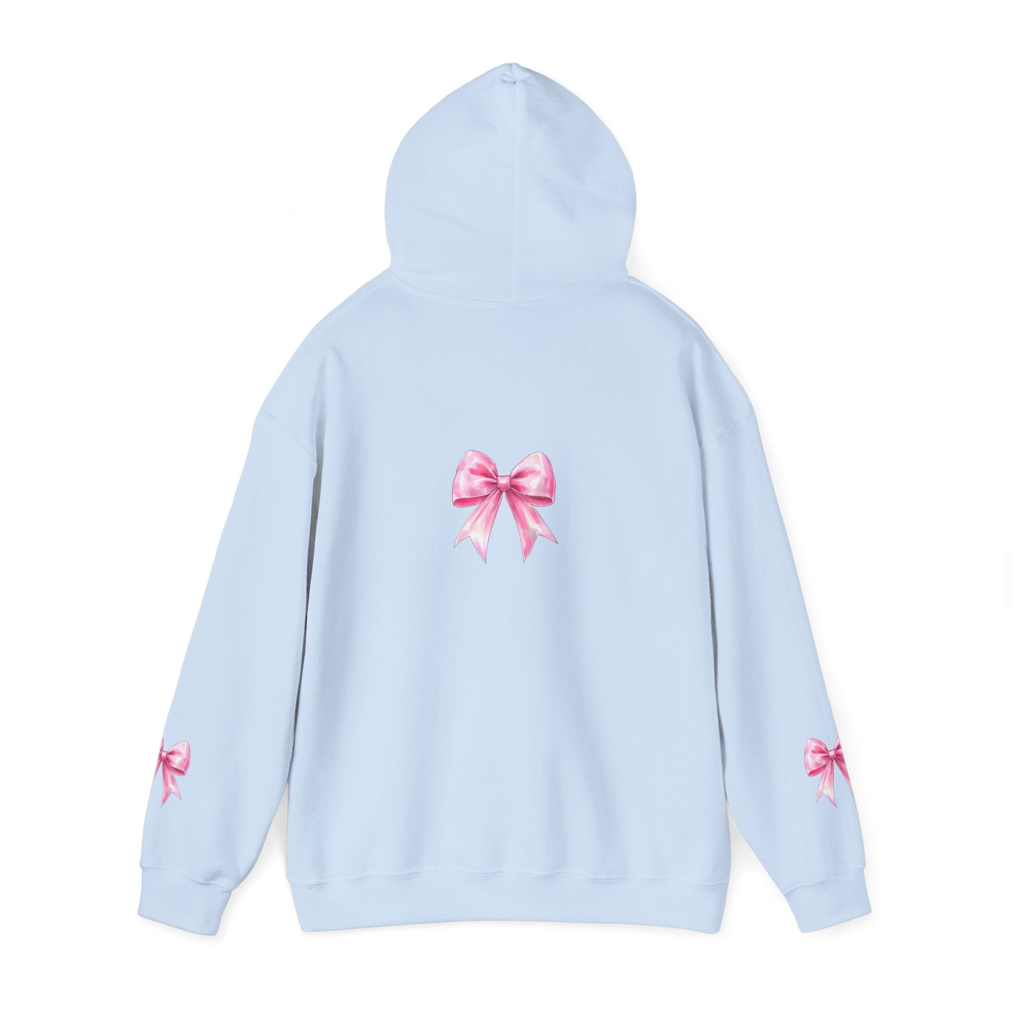 Cheerful Bow Hoodie - Perfect for Cheerleaders, Team Spirit, Dance, Everyday Wear, Gift for Coaches, Cheer Events