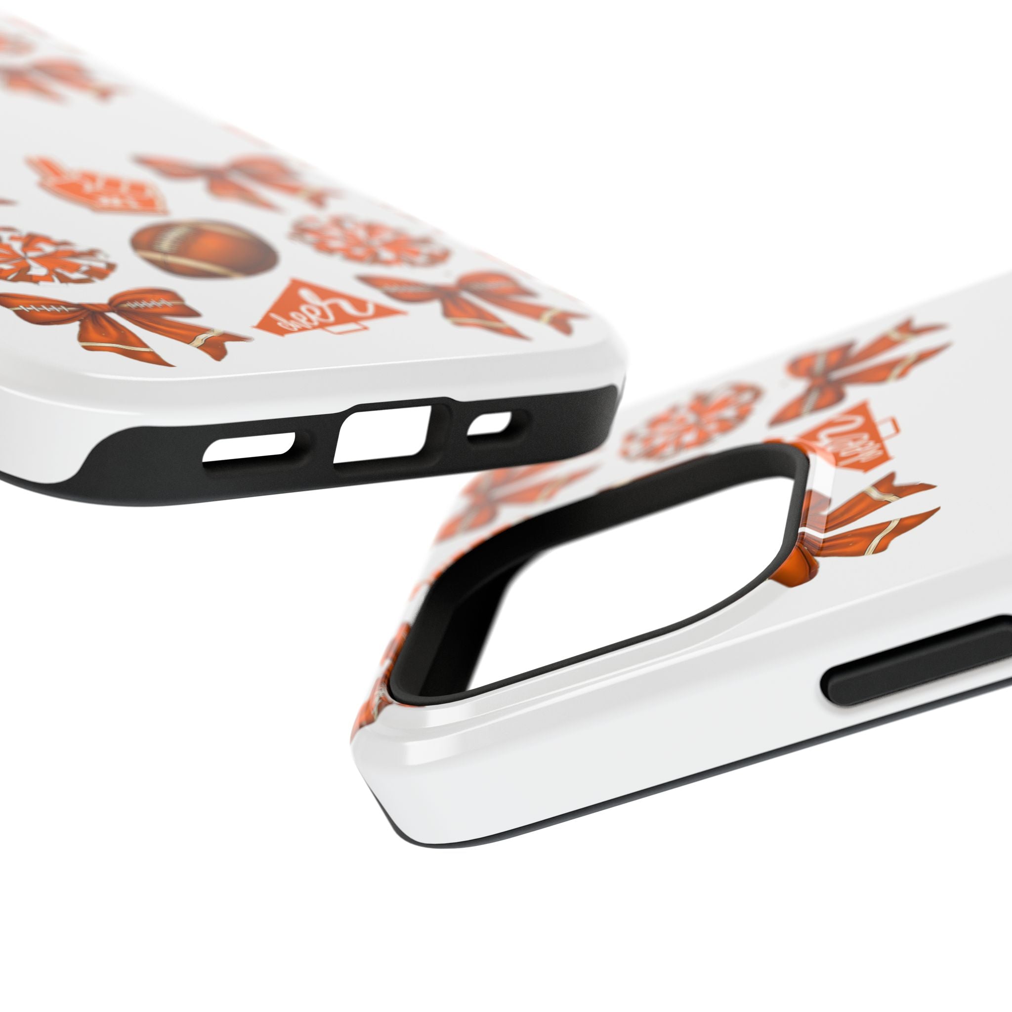Customizable Orange-Themed Football Team Spirit Phone Case - Cheerful Accessories for Game Day, Unique Design for Fans, Sports Gift, Fall Celebrations, Team Pride