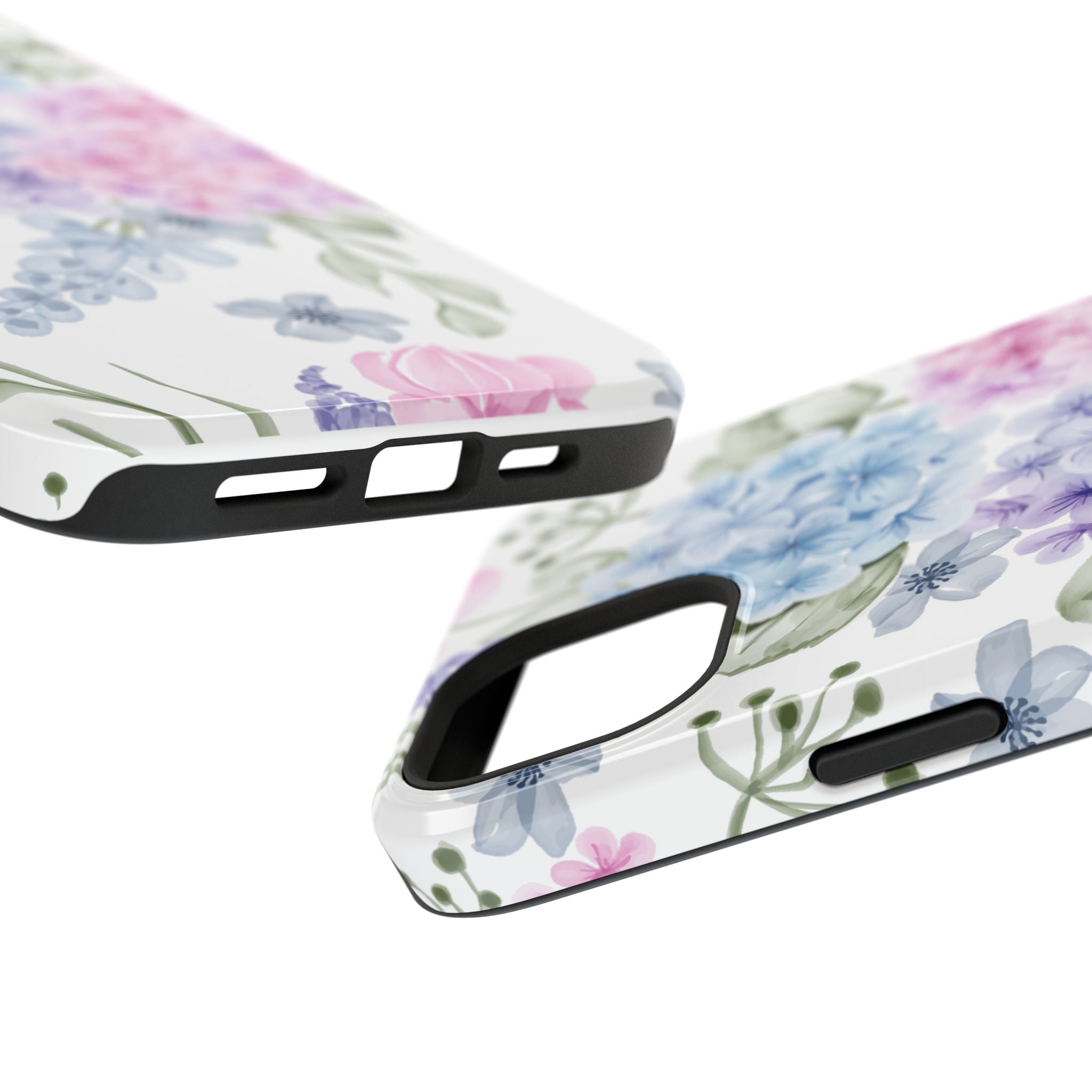 Customizable: Floral Hydrangea Impact-Resistant Phone Case