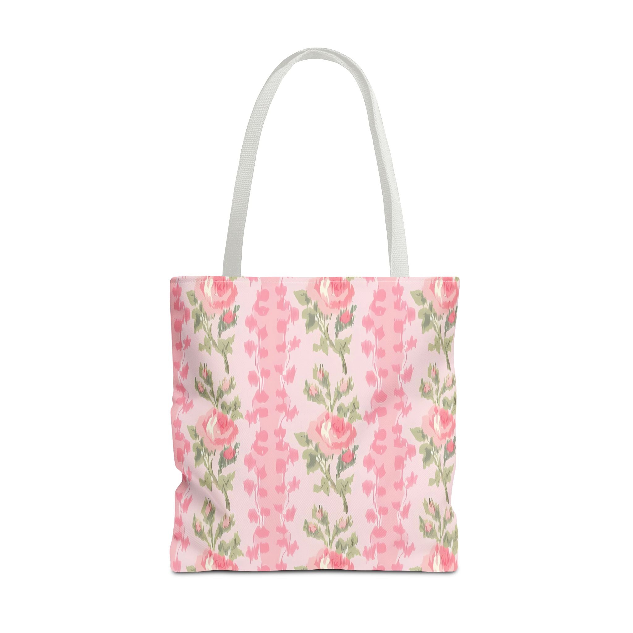 Customizable Elegant Pink Floral Tote
