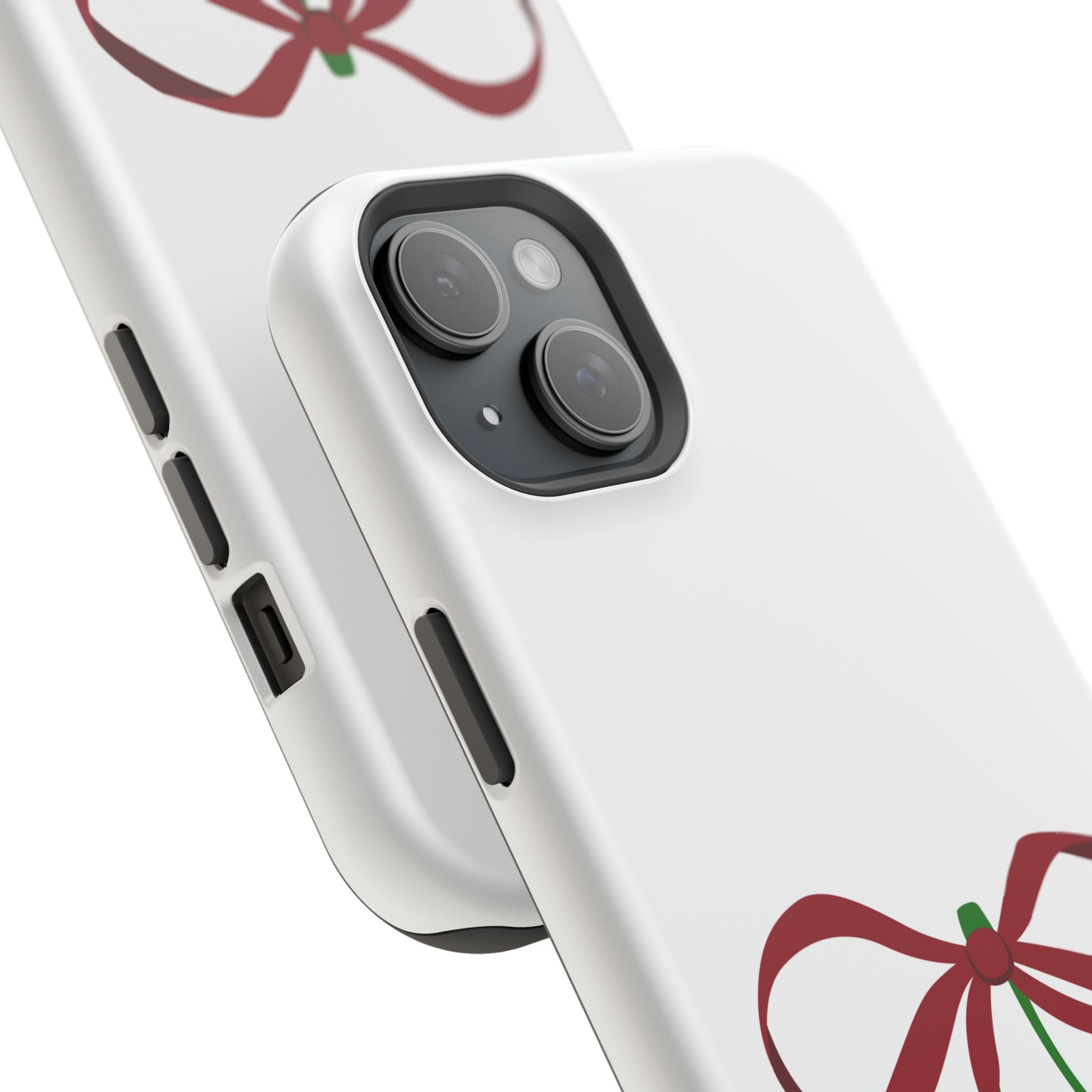 Customizable: Cherry Bow Impact-Resistant Case for Smartphones | Cute Phone Cover | Gift for Her | Cherry Lover's Accessory | Durable Phone Case