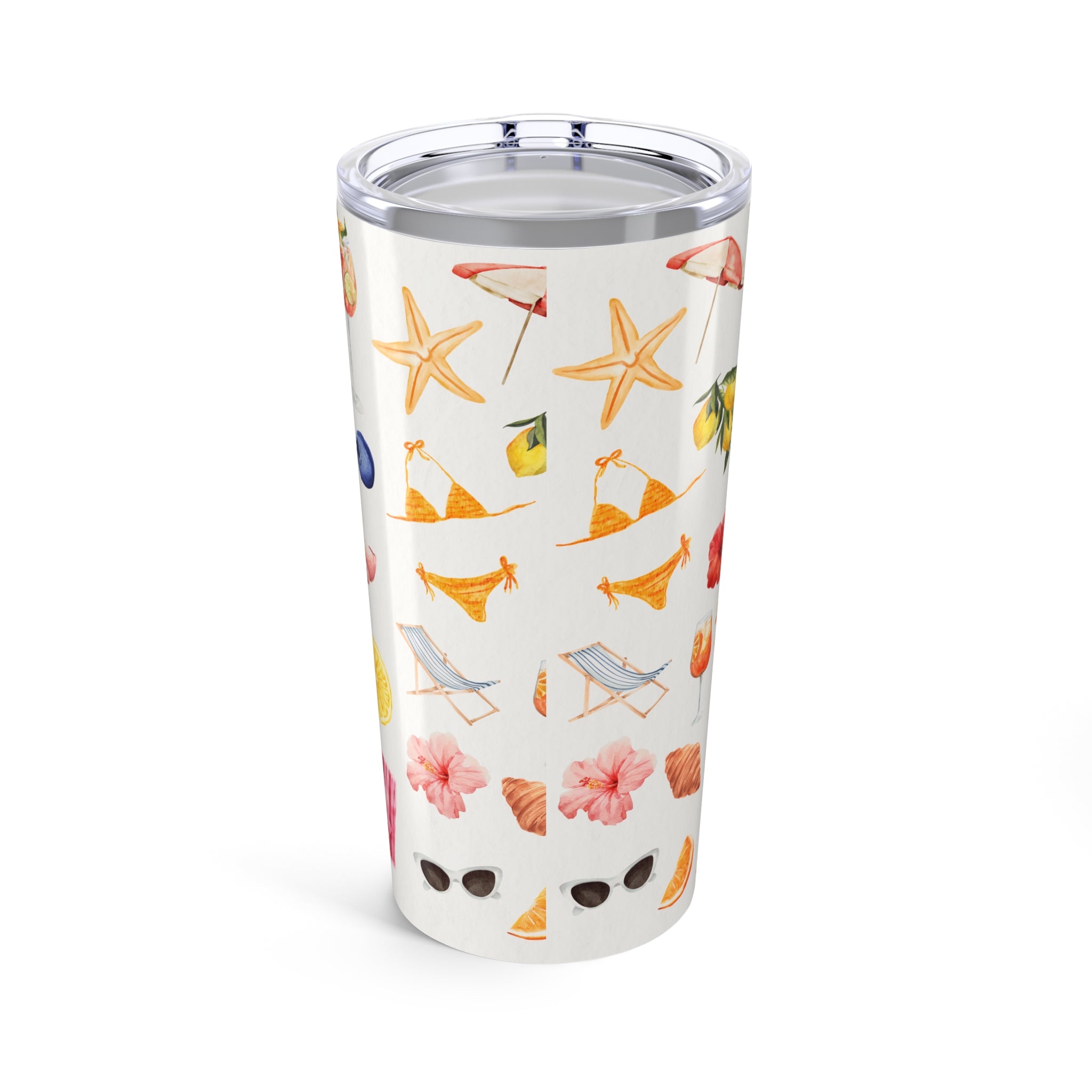 Customizable: Tropical Tumbler 20oz | Summer Drinkware, Beach Vibes, Travel Mug, Floral Insulated Cup, Gift for Her