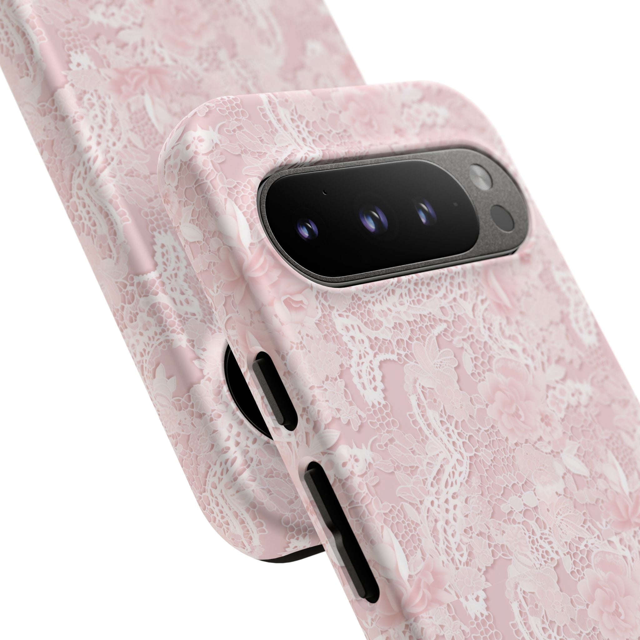 Customizable: Pink Floral Phone Case, Stylish Tough Cases, Unique Gift for Her, Cute Phone Accessories, Floral Tech Cover