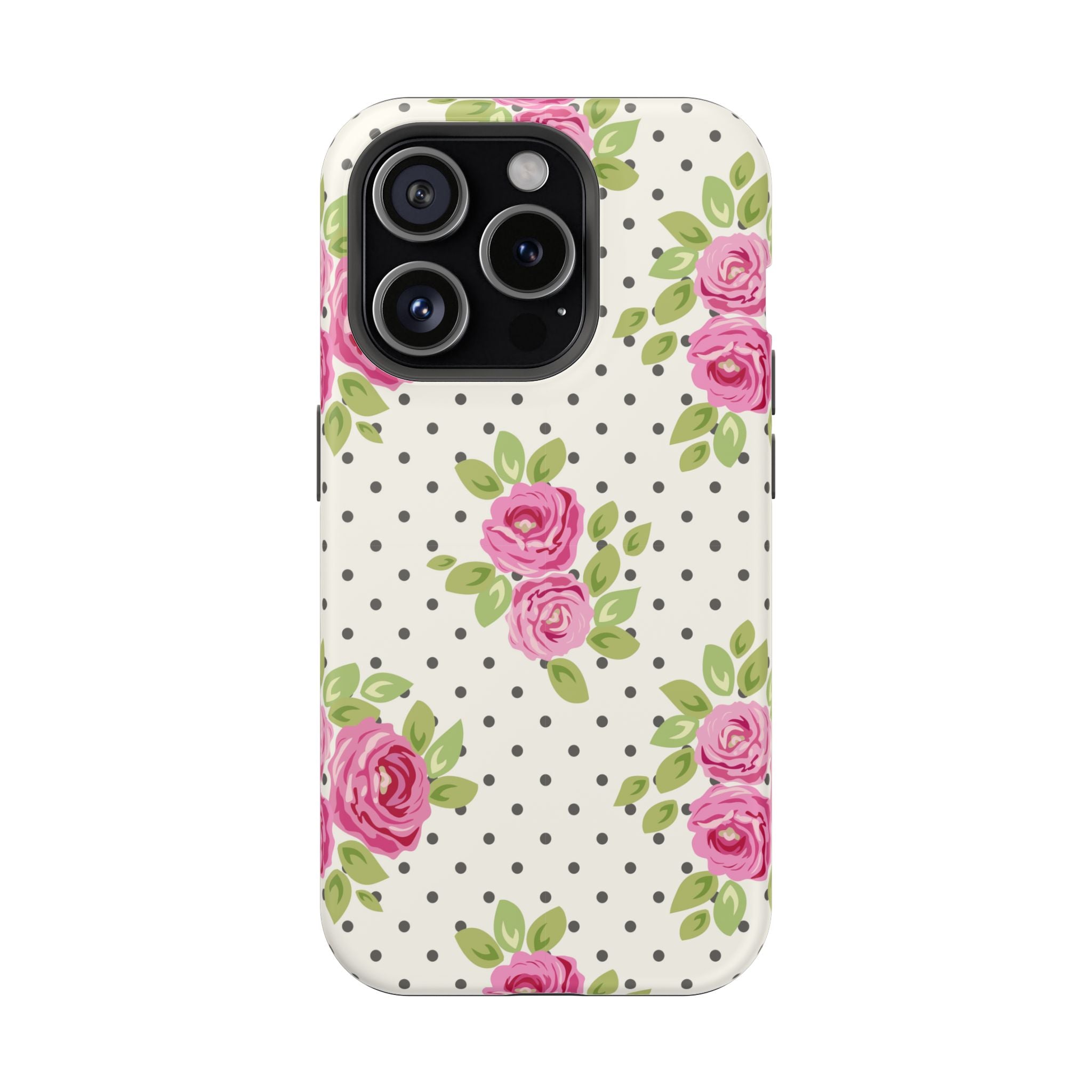 Customizable: Floral Polka Dot Phone Case