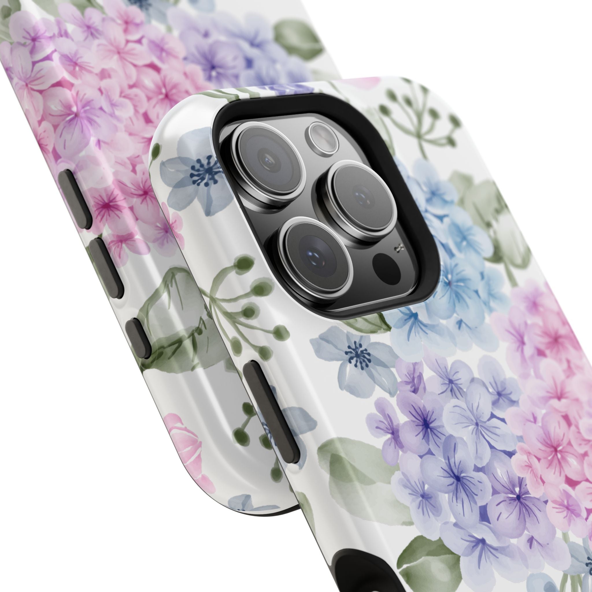 Customizable: Floral Hydrangea Impact-Resistant Phone Case