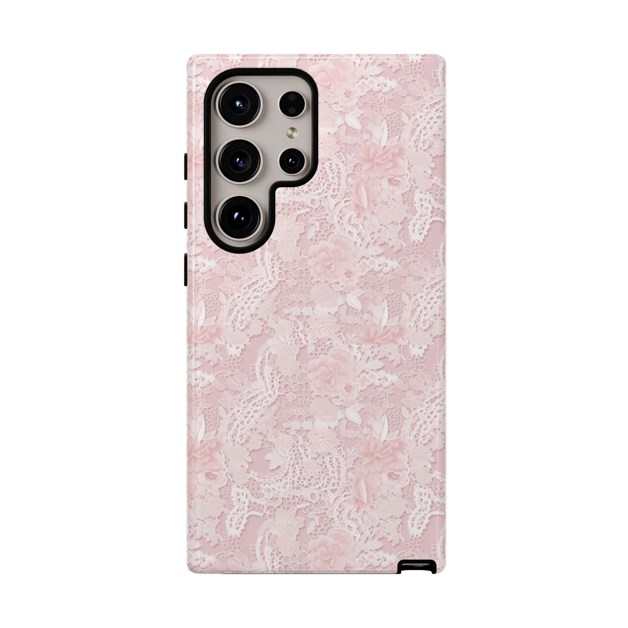 Customizable: Pink Floral Phone Case, Stylish Tough Cases, Unique Gift for Her, Cute Phone Accessories, Floral Tech Cover