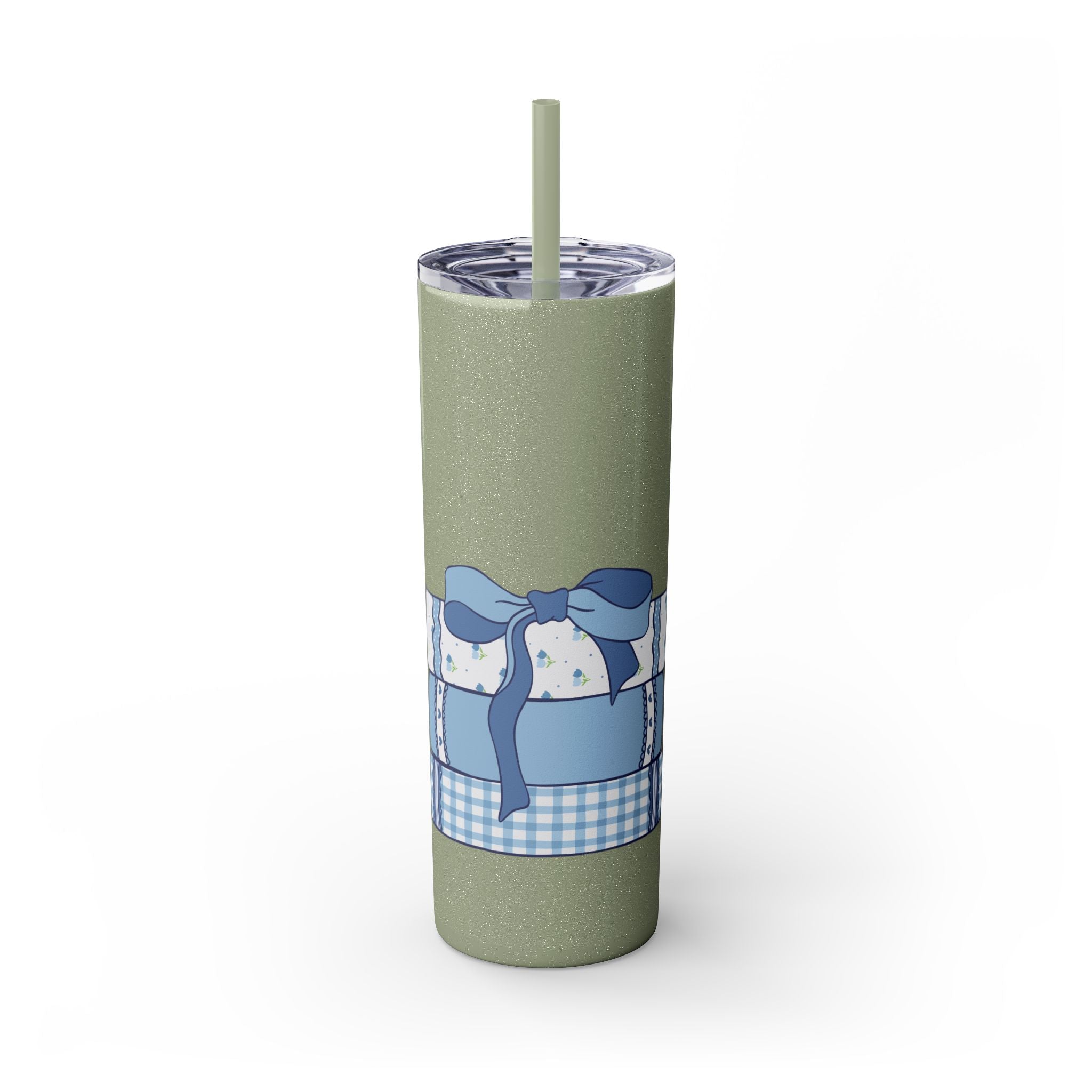 Customizable: Girly Book Club Skinny Tumbler with Straw, 20oz | Perfect for Events, Gifts, Coffee, and Summer Drinks