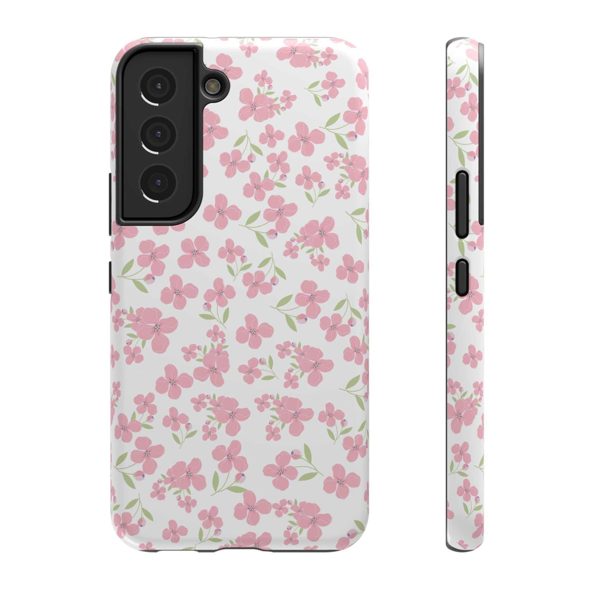 Customizable: Floral Impact-Resistant Phone Case