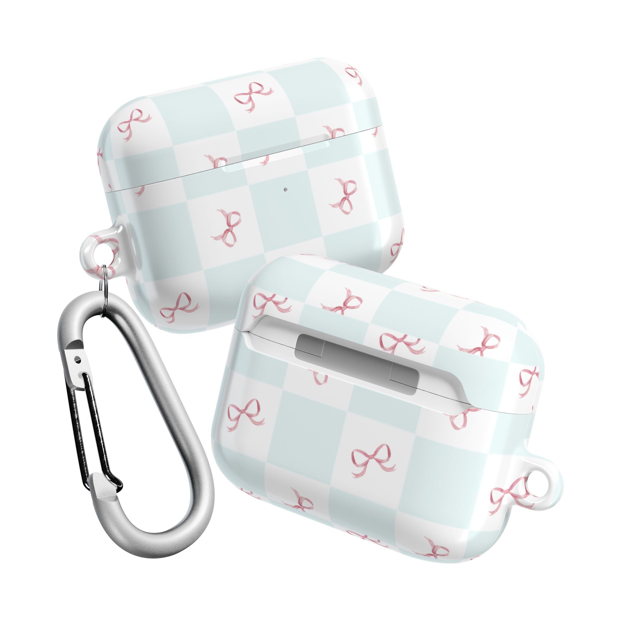Customizable: Chic AirPod Case with Pink Ribbon Design, Trendy AirPod Case