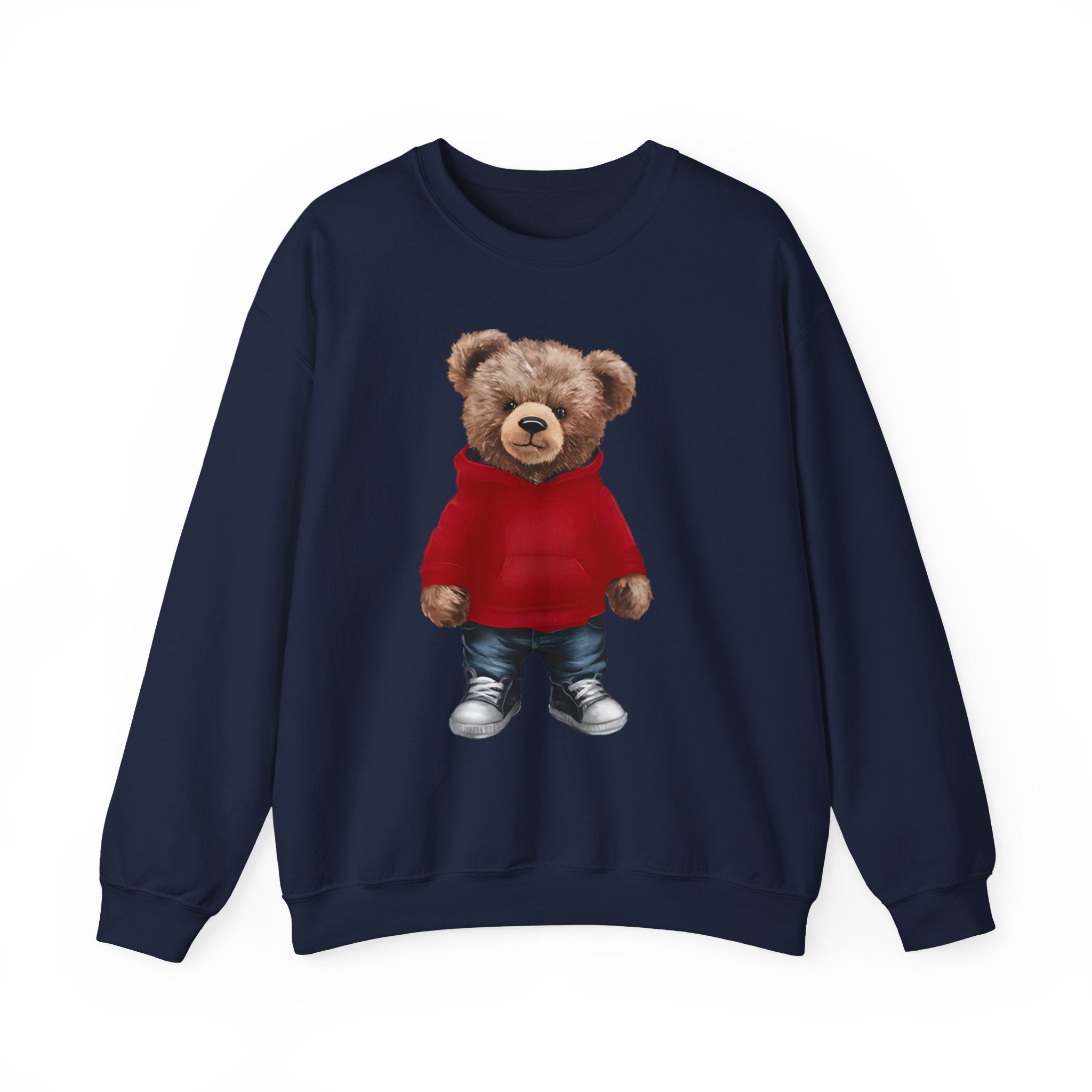 CUSTOMIZABLE: Cozy Bear Red Hoodie Sweatshirt Crewneck