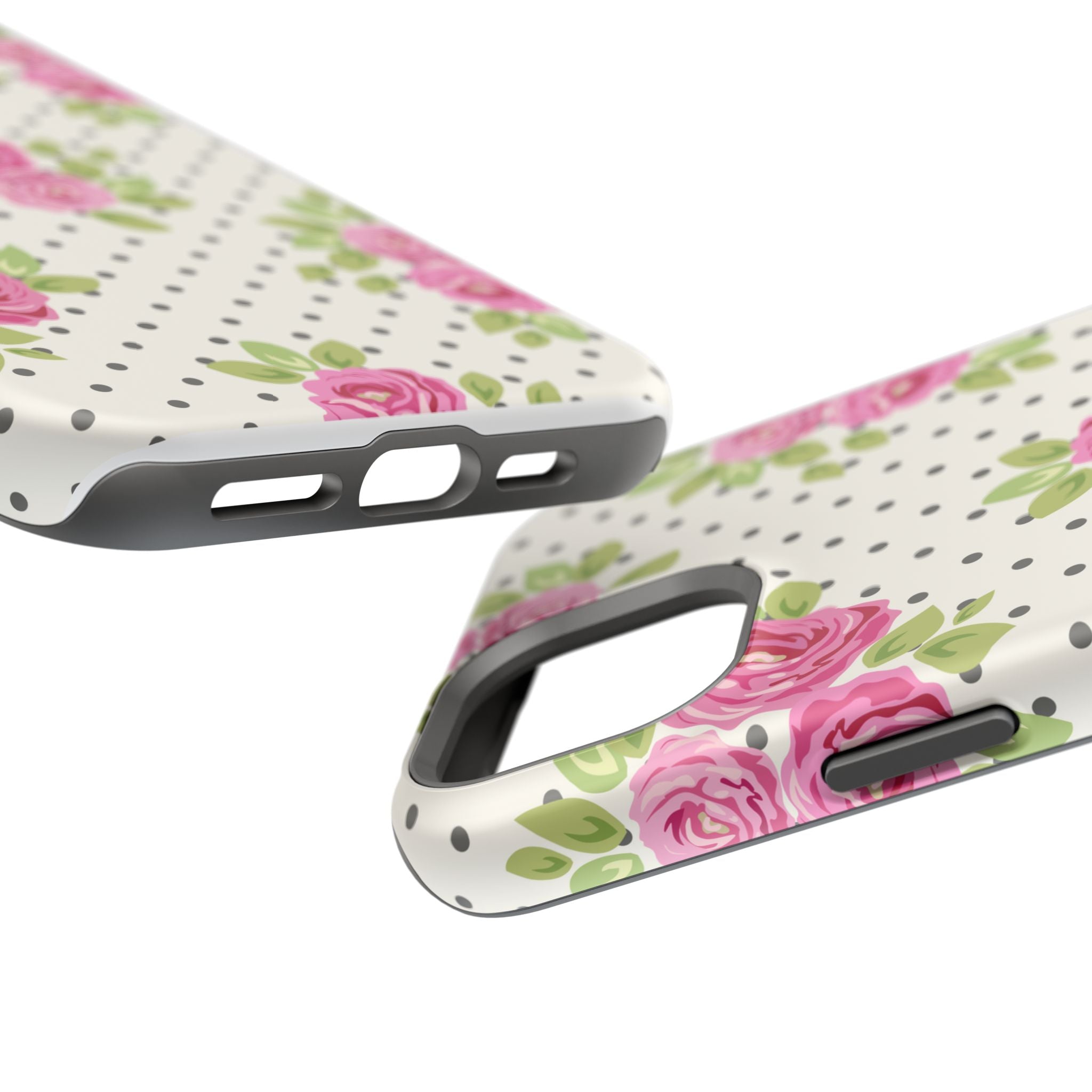 Customizable: Floral Polka Dot Phone Case