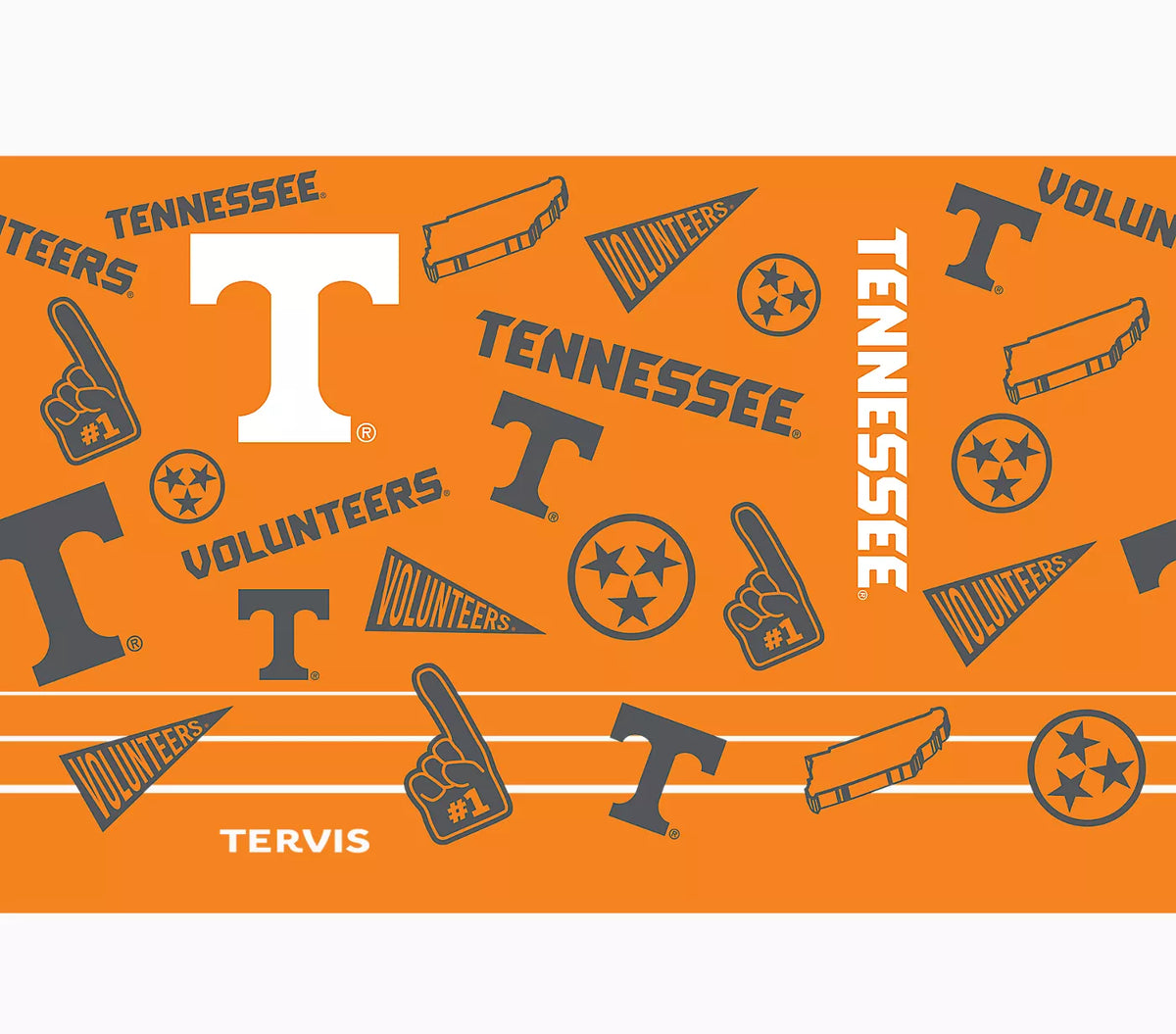 Tennessee Volunteers - Swag Stainless Steel Tumbler with Slider Lid