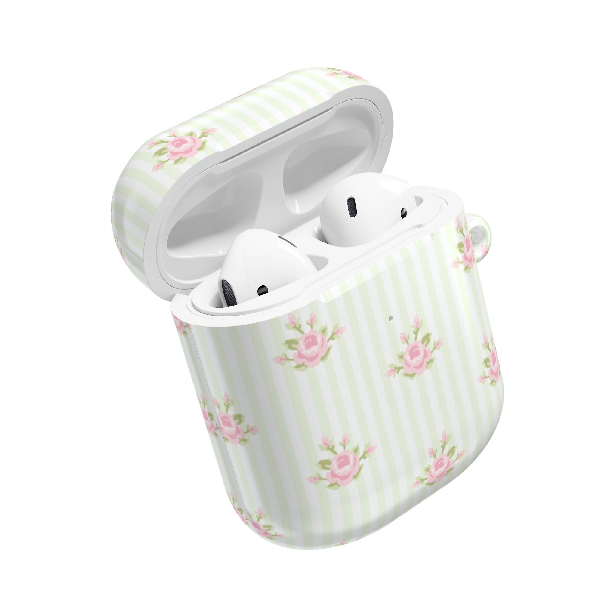 Floral AirPod Cases | Cute Tech Accessory, Gift for Her, Floral Pattern, Spring Vibes, Rose Design, Trendy Earbud Case