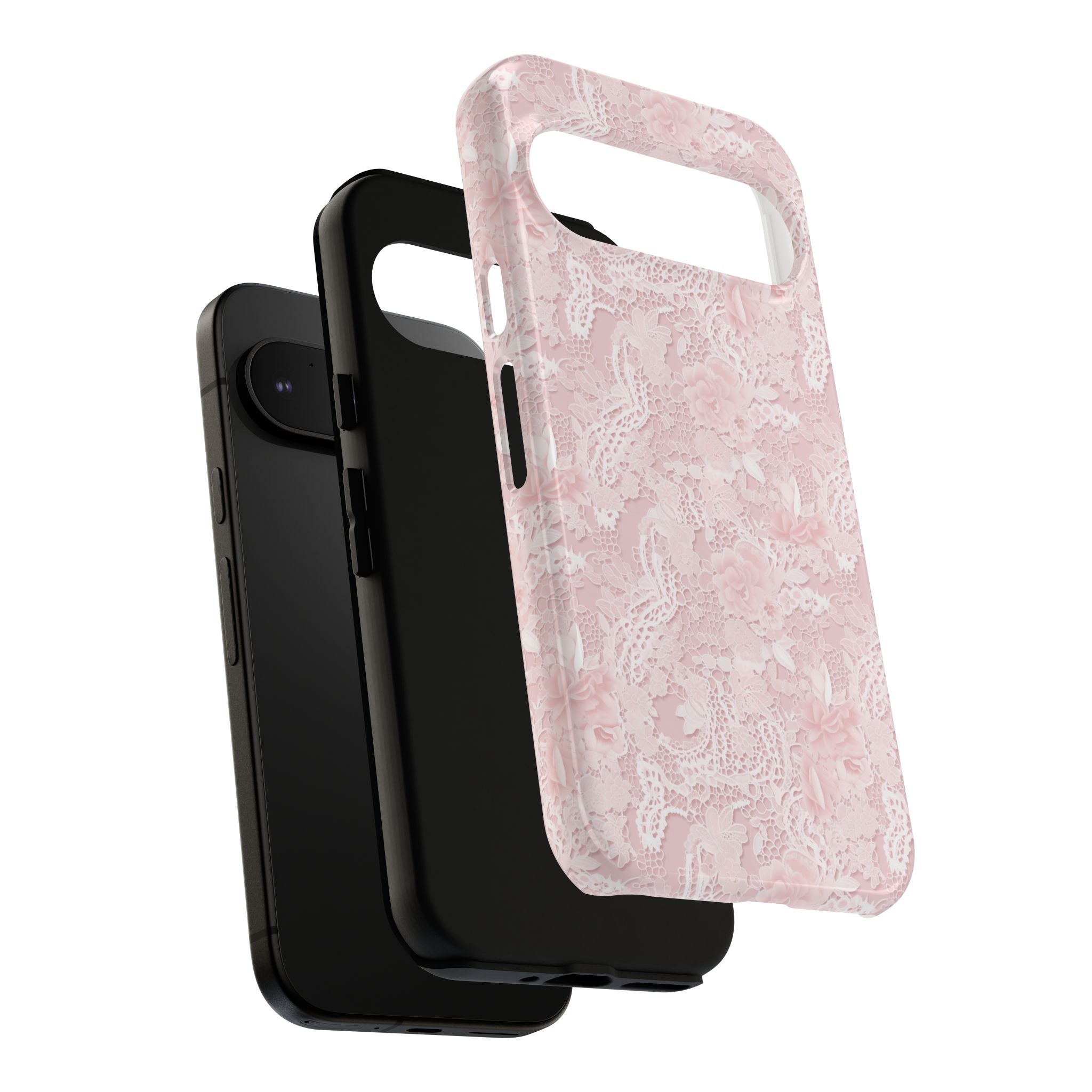 Customizable: Pink Floral Phone Case, Stylish Tough Cases, Unique Gift for Her, Cute Phone Accessories, Floral Tech Cover
