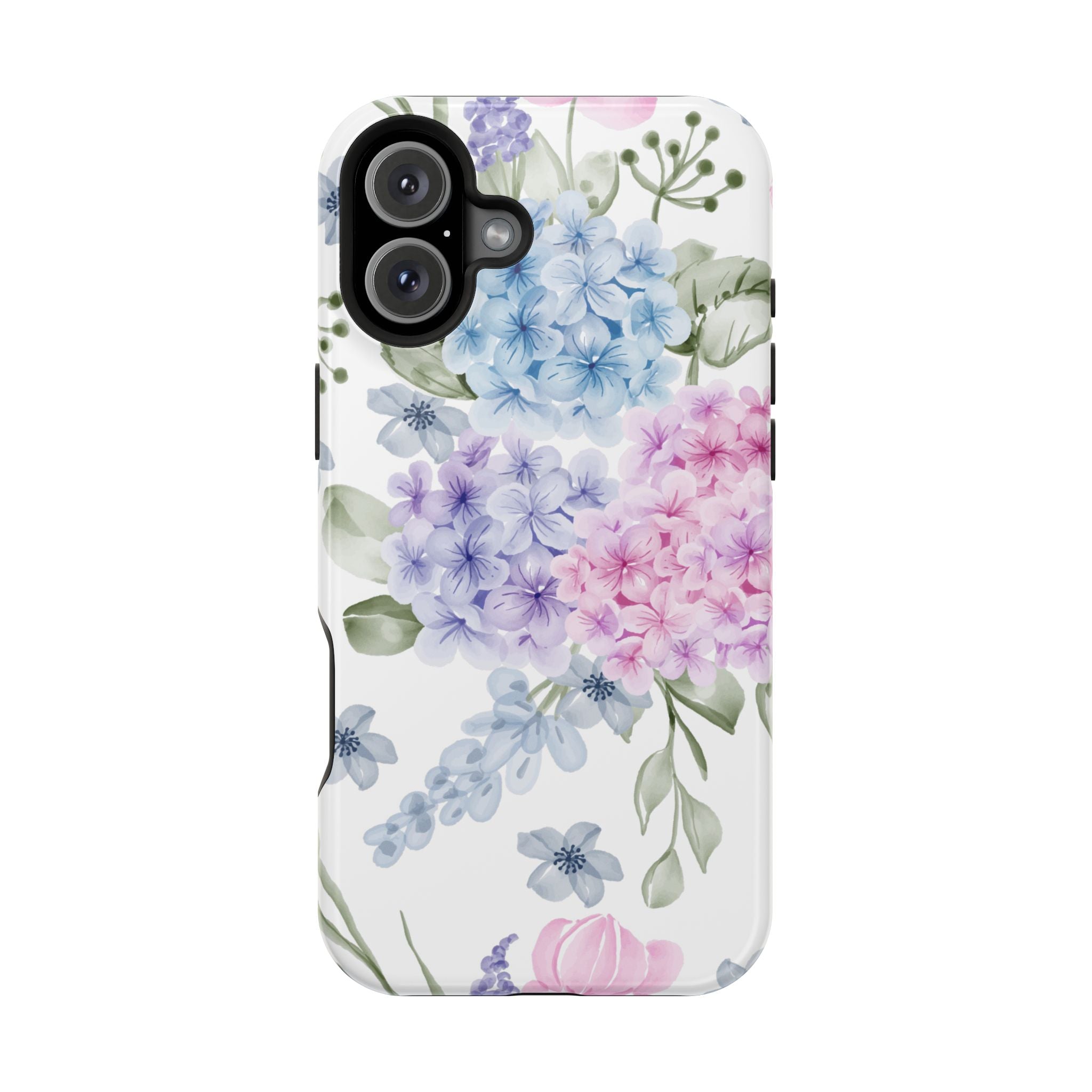 Customizable: Floral Hydrangea Impact-Resistant Phone Case