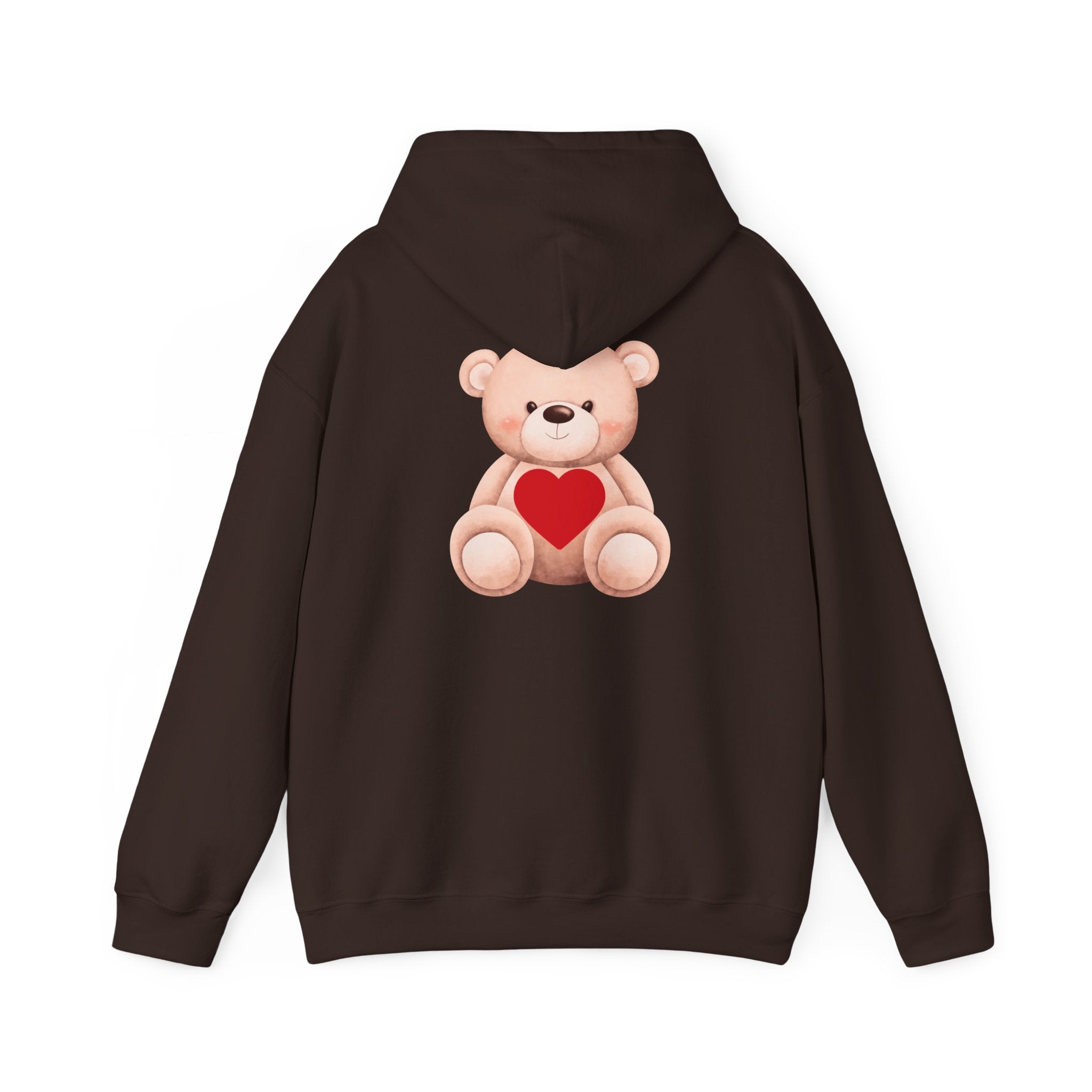 Customizable: Bear Heart Hoodie - Personalizable School Spirit Apparel