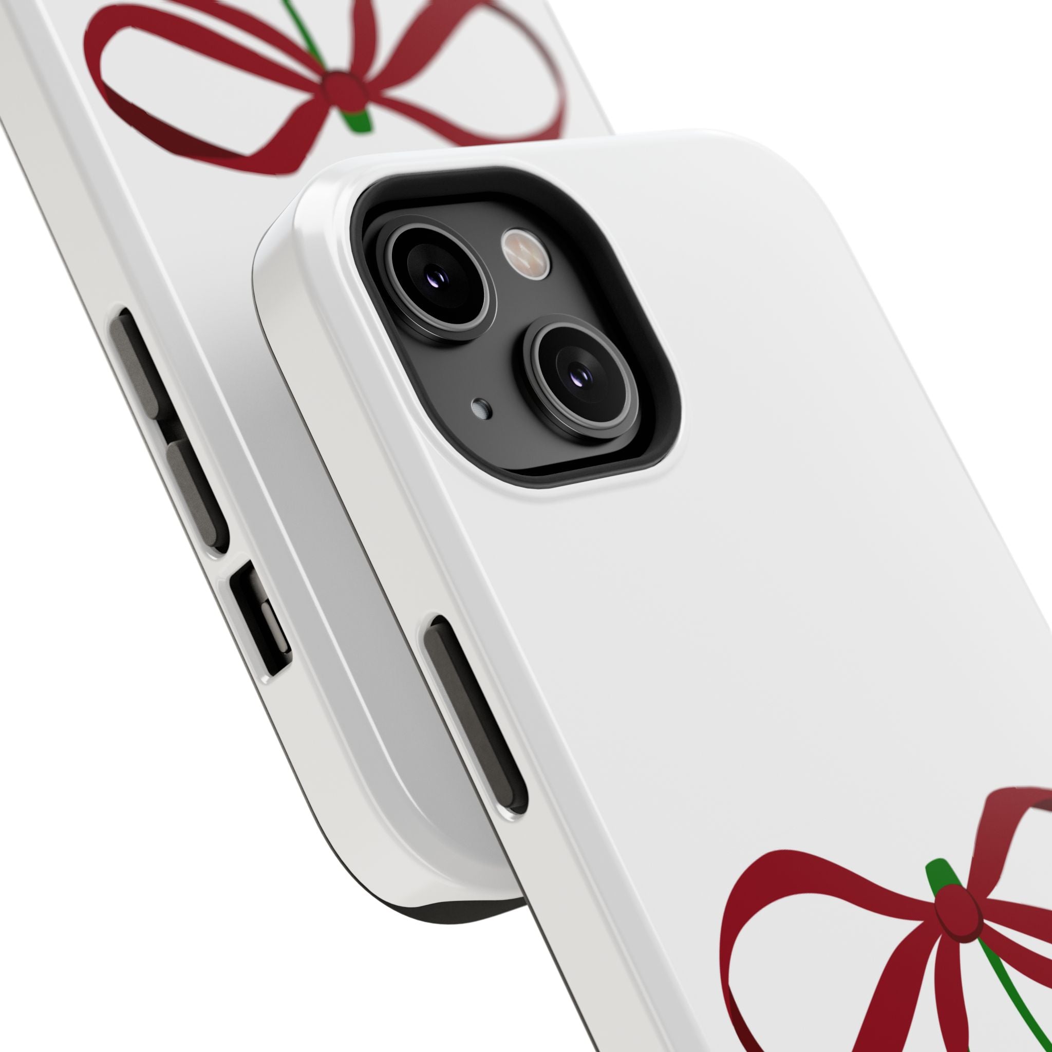 Customizable: Cherry Bow Impact-Resistant Case for Smartphones | Cute Phone Cover | Gift for Her | Cherry Lover's Accessory | Durable Phone Case