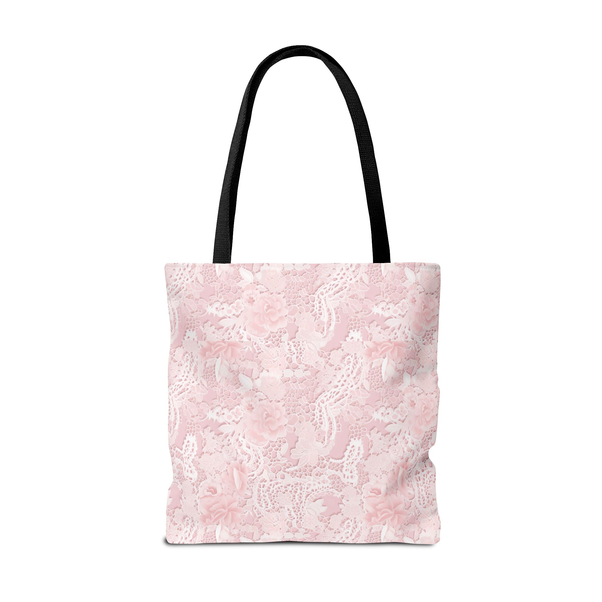 Chic Floral Tote Bag, Stylish Shopping Bag, Pink Floral Accessory, Perfect for Gifts, Sustainable Fashion