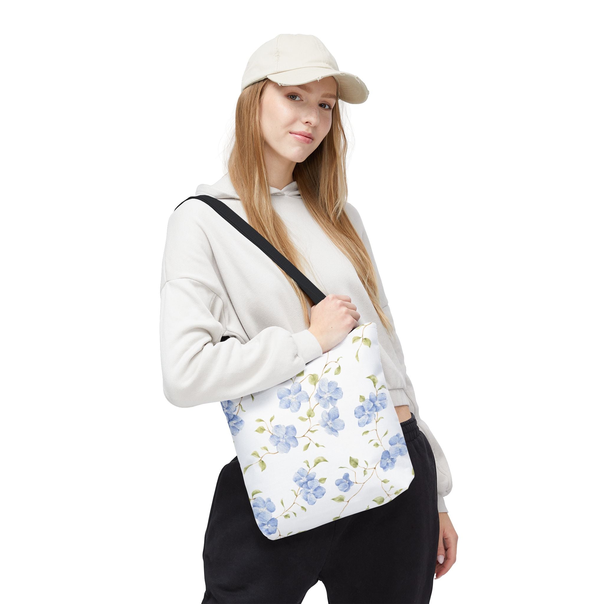 Floral Tote Bag, Stylish Eco-Friendly Bag, Gift for Her, Beach Bag, Shopping Tote, College Bag