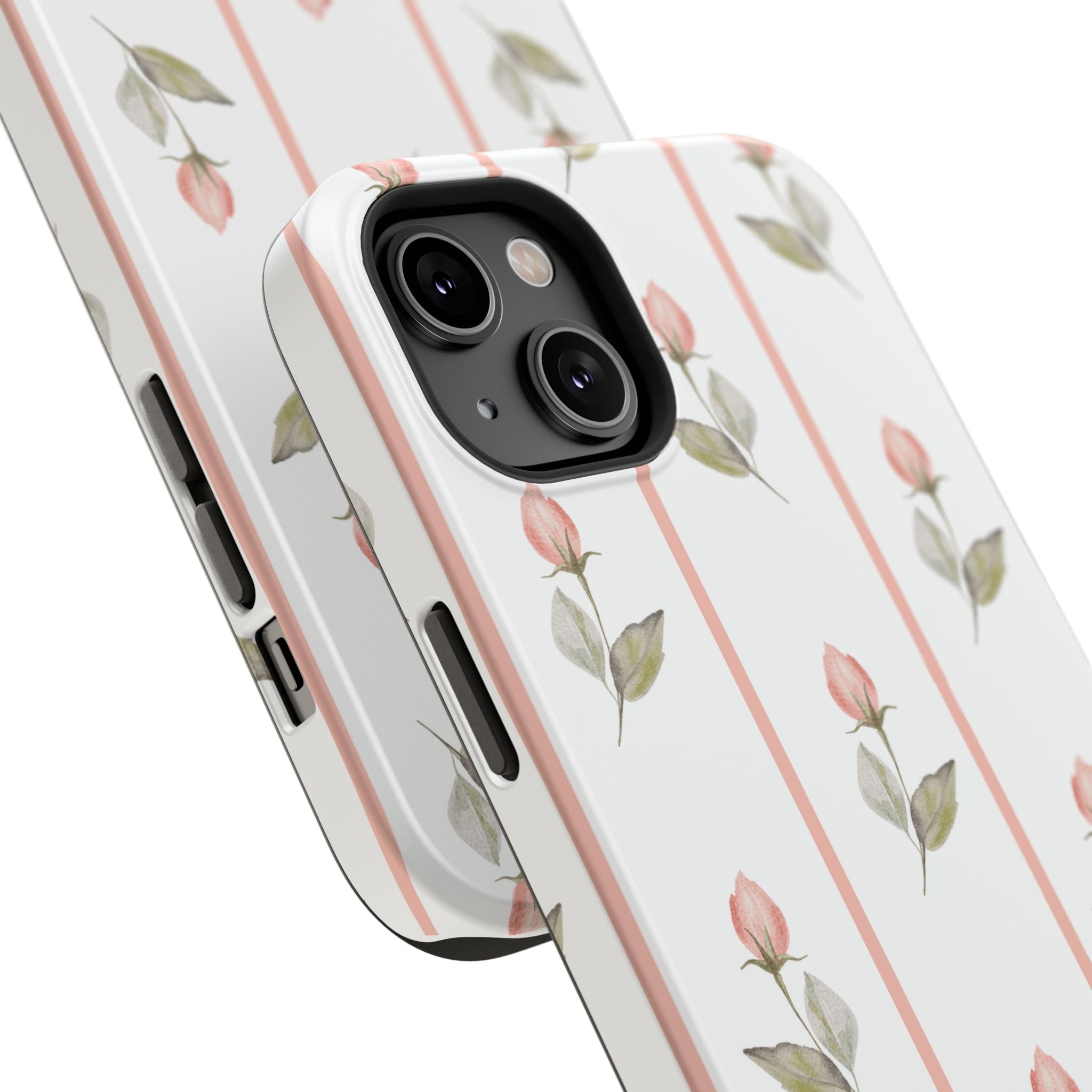 Customizable: Floral Impact-Resistant Phone Case, Chic Phone Cover