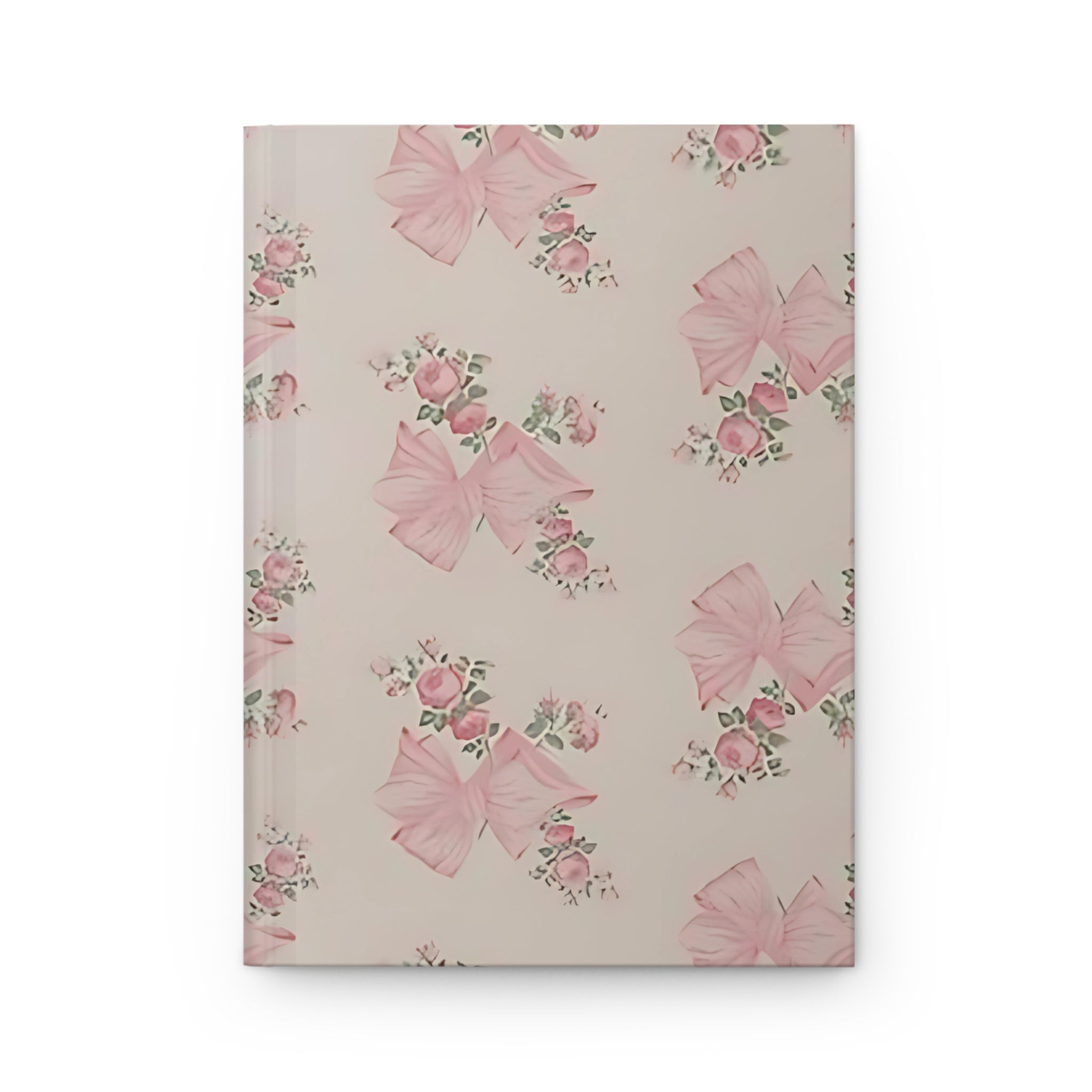 Customizable: Elegant Floral Hardcover Journal with Pink Bows, Gift for Writers, Notebooks for School, Journaling, Scrapbooking, Keepsake Book, [...]
