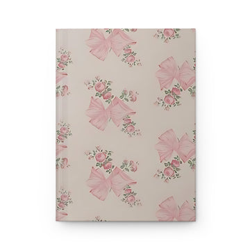 Customizable: Elegant Floral Hardcover Journal with Pink Bows, Gift for Writers, Notebooks for School, Journaling, Scrapbooking, Keepsake Book, [...]