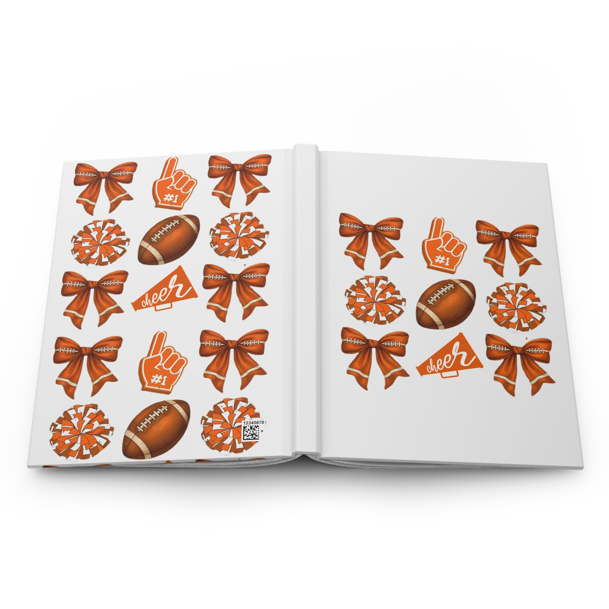 Customizable Cheer Football Hardcover Journal