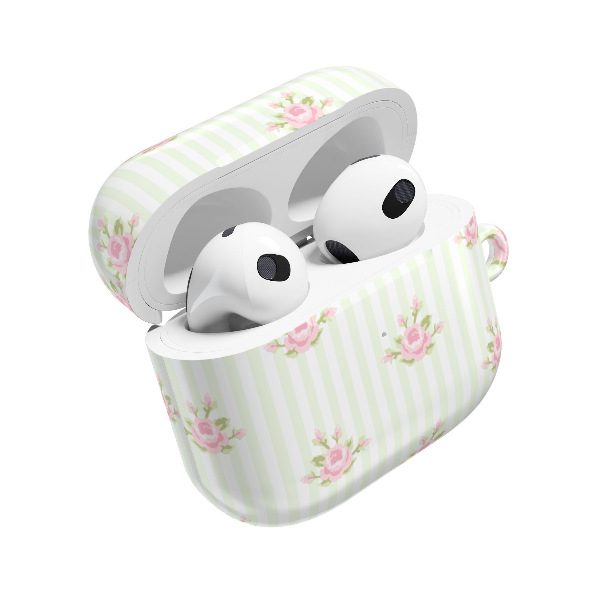 Floral AirPod Cases | Cute Tech Accessory, Gift for Her, Floral Pattern, Spring Vibes, Rose Design, Trendy Earbud Case