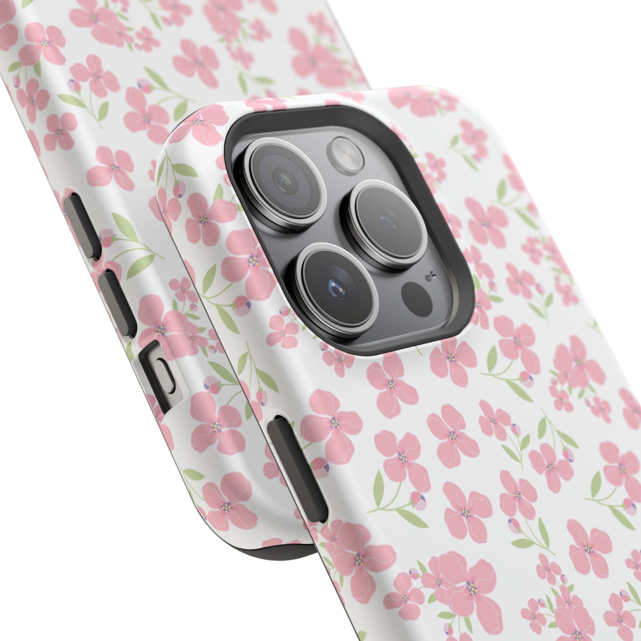 Customizable: Floral Impact-Resistant Phone Case