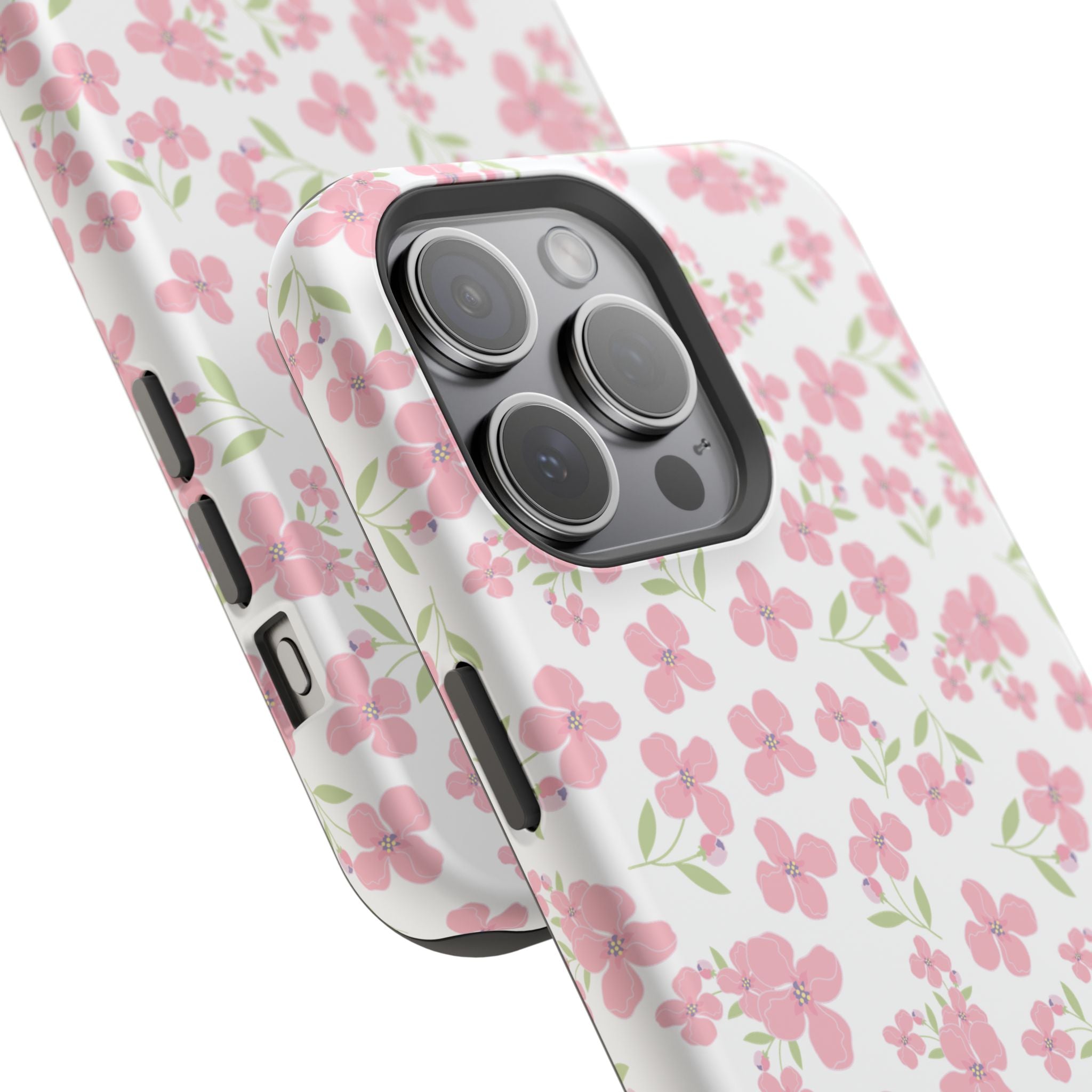 Customizable: Floral Impact-Resistant Phone Case