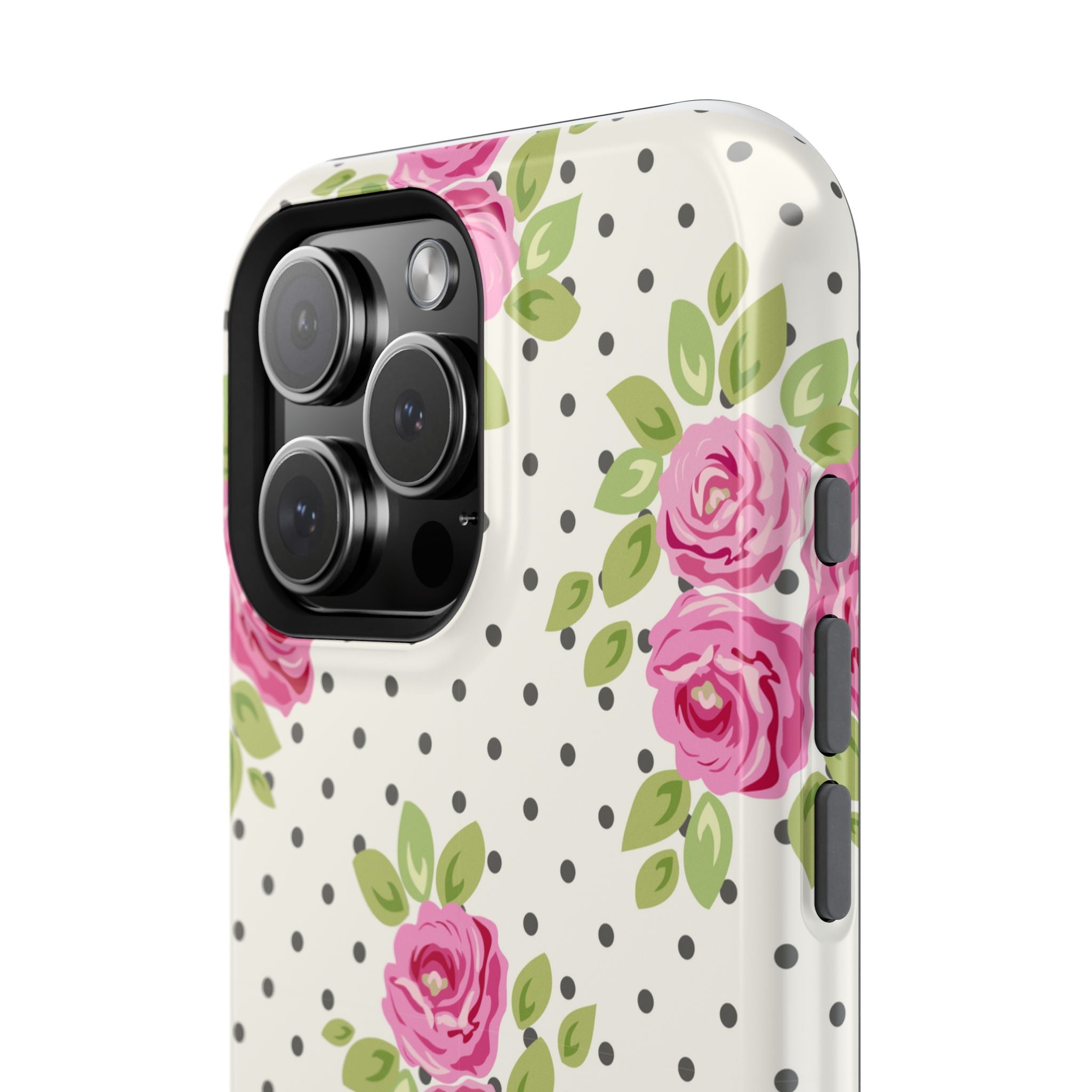 Customizable: Floral Polka Dot Phone Case