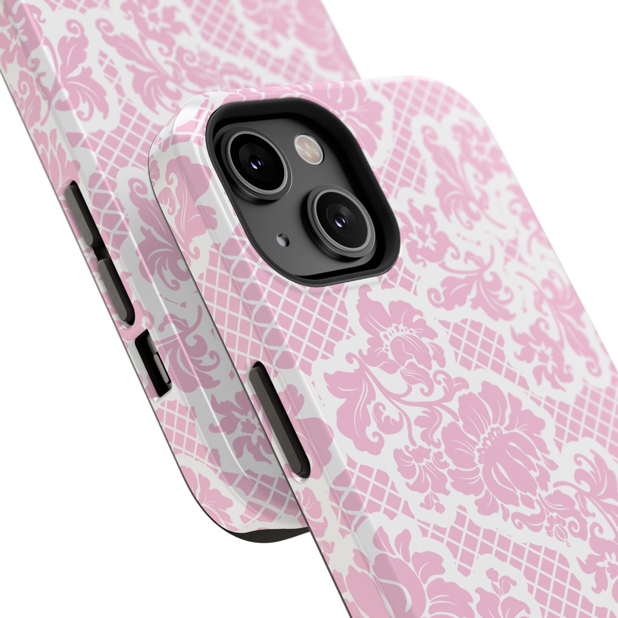 Customizable: Pink Lace Inspired Elegantly Chic Impact-Resistant Case