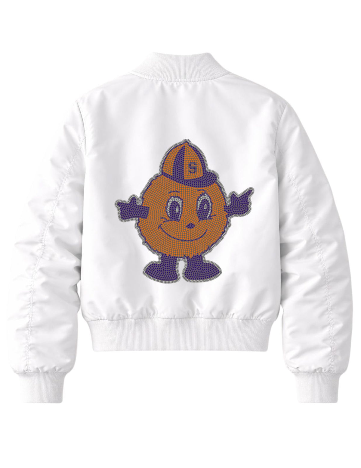 Syracuse University Otto White Bomber Jacket