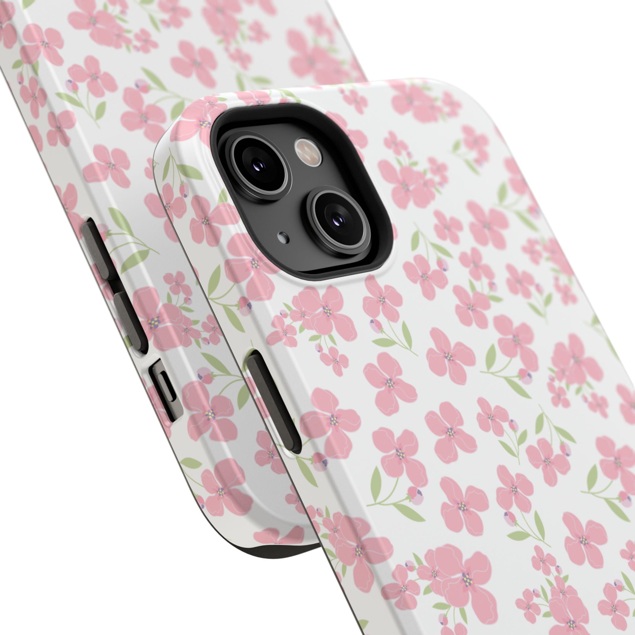 Customizable: Floral Impact-Resistant Phone Case