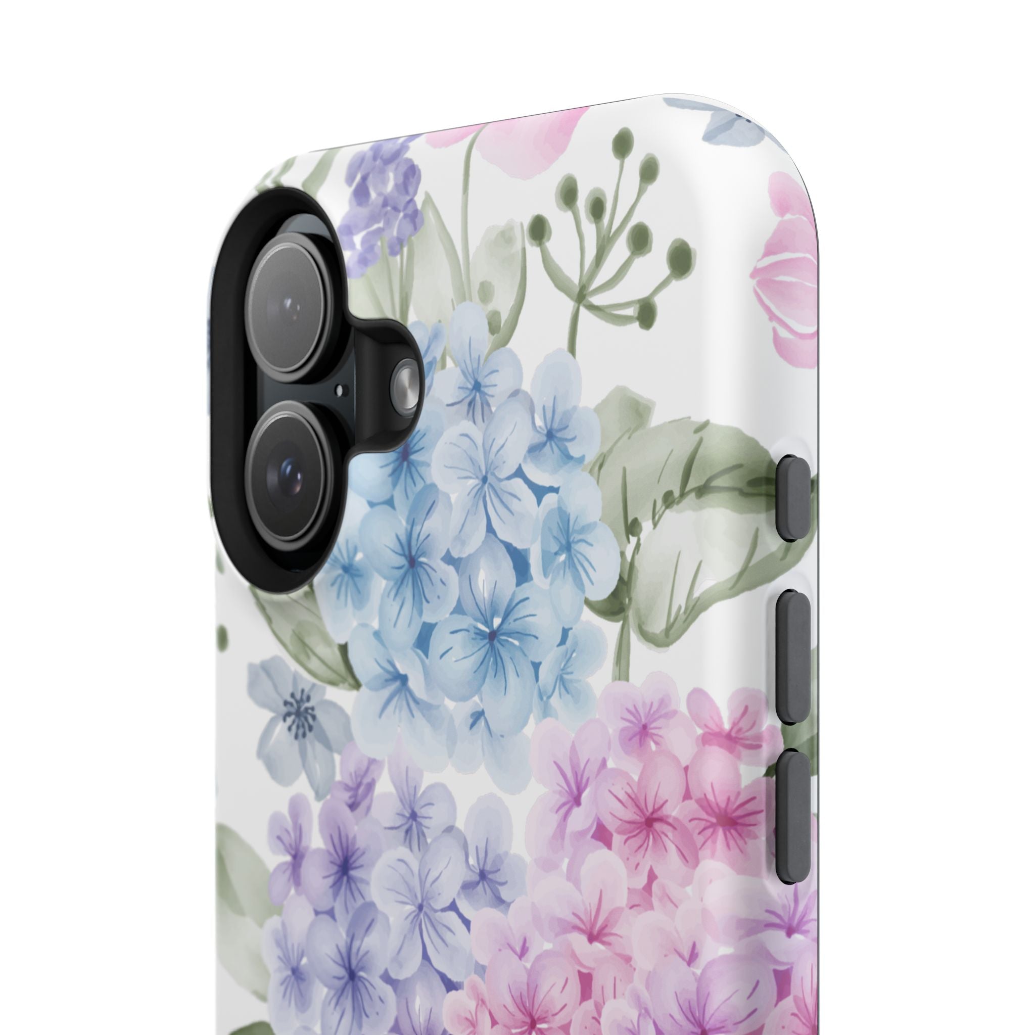 Customizable: Floral Hydrangea Impact-Resistant Phone Case