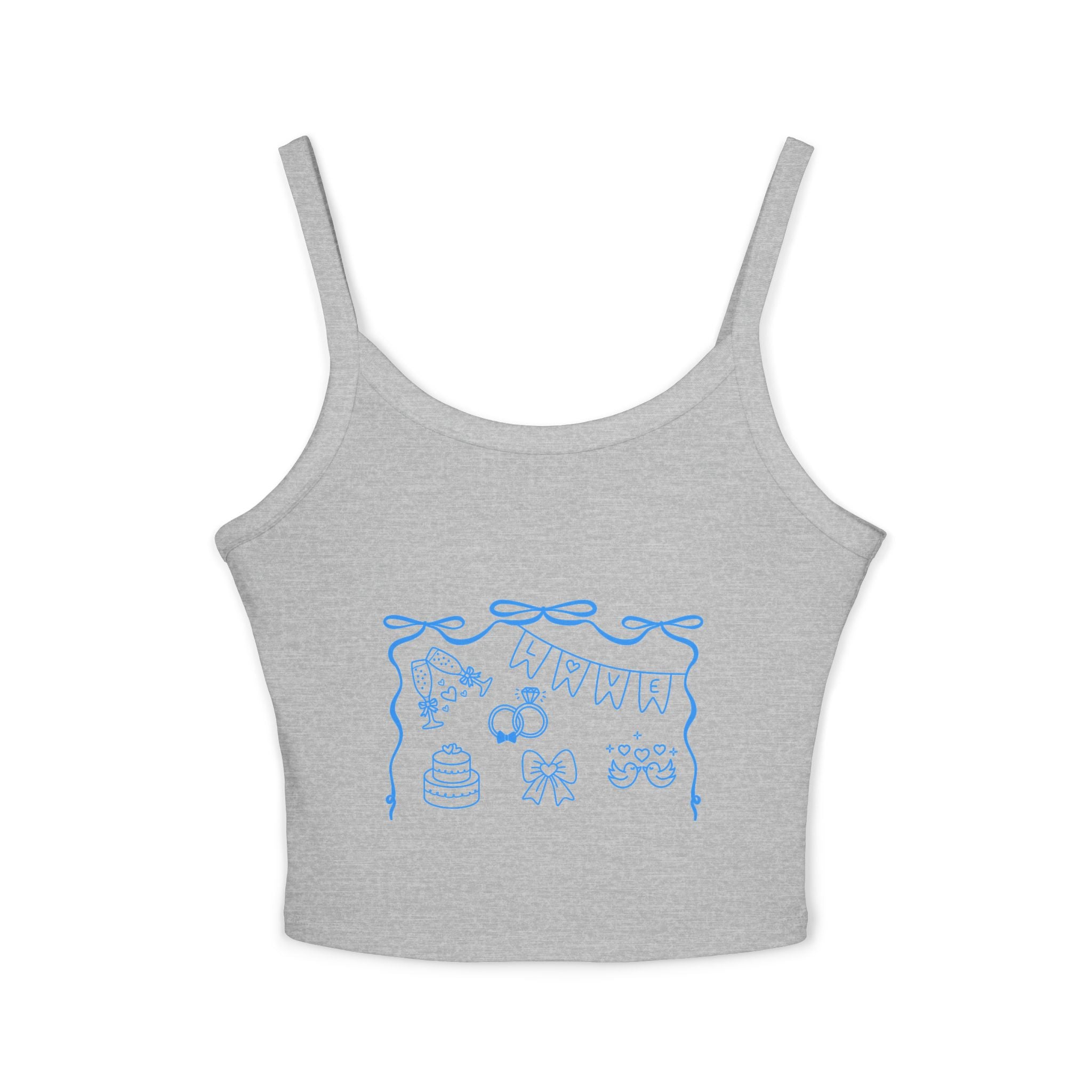Customizable Women's Bachelorette/Bride Spaghetti Strap Tank Top