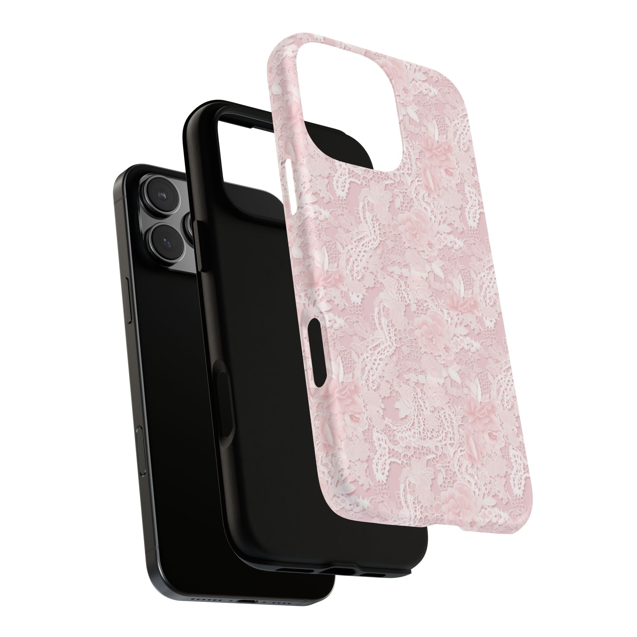 Customizable: Pink Floral Phone Case, Stylish Tough Cases, Unique Gift for Her, Cute Phone Accessories, Floral Tech Cover